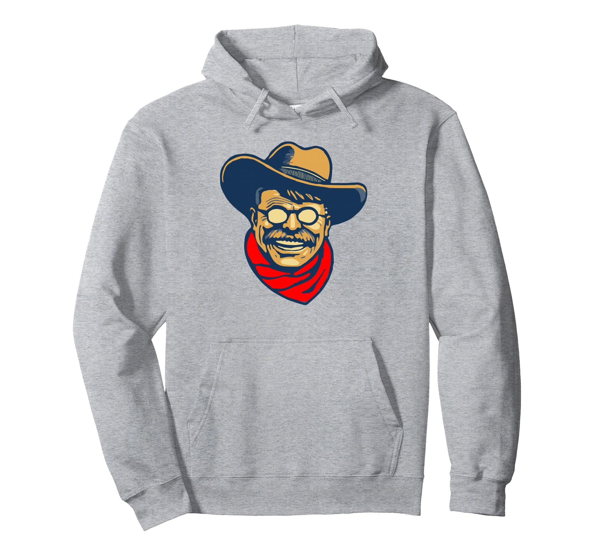 Teddy Roosevelt Rough Rider American Hoodie - Novelty Apparel for Adults - T-Shirt, Sweatshirt, Hoodie