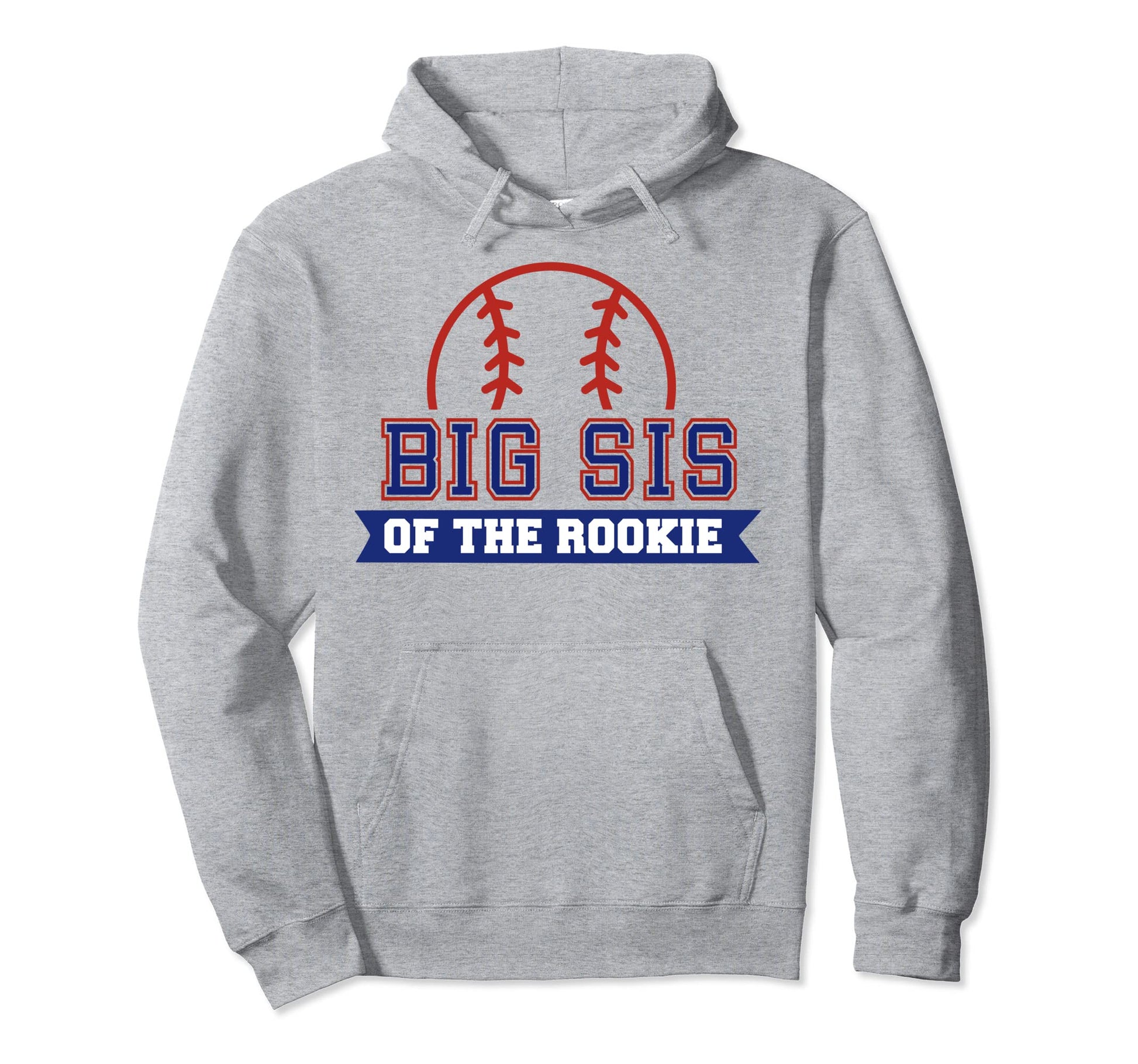 Big Sister Rookie 1St Birthday Baseball Hoodie - Fun Novelty Design Unisex - T-Shirt, Sweatshirt, Hoodie