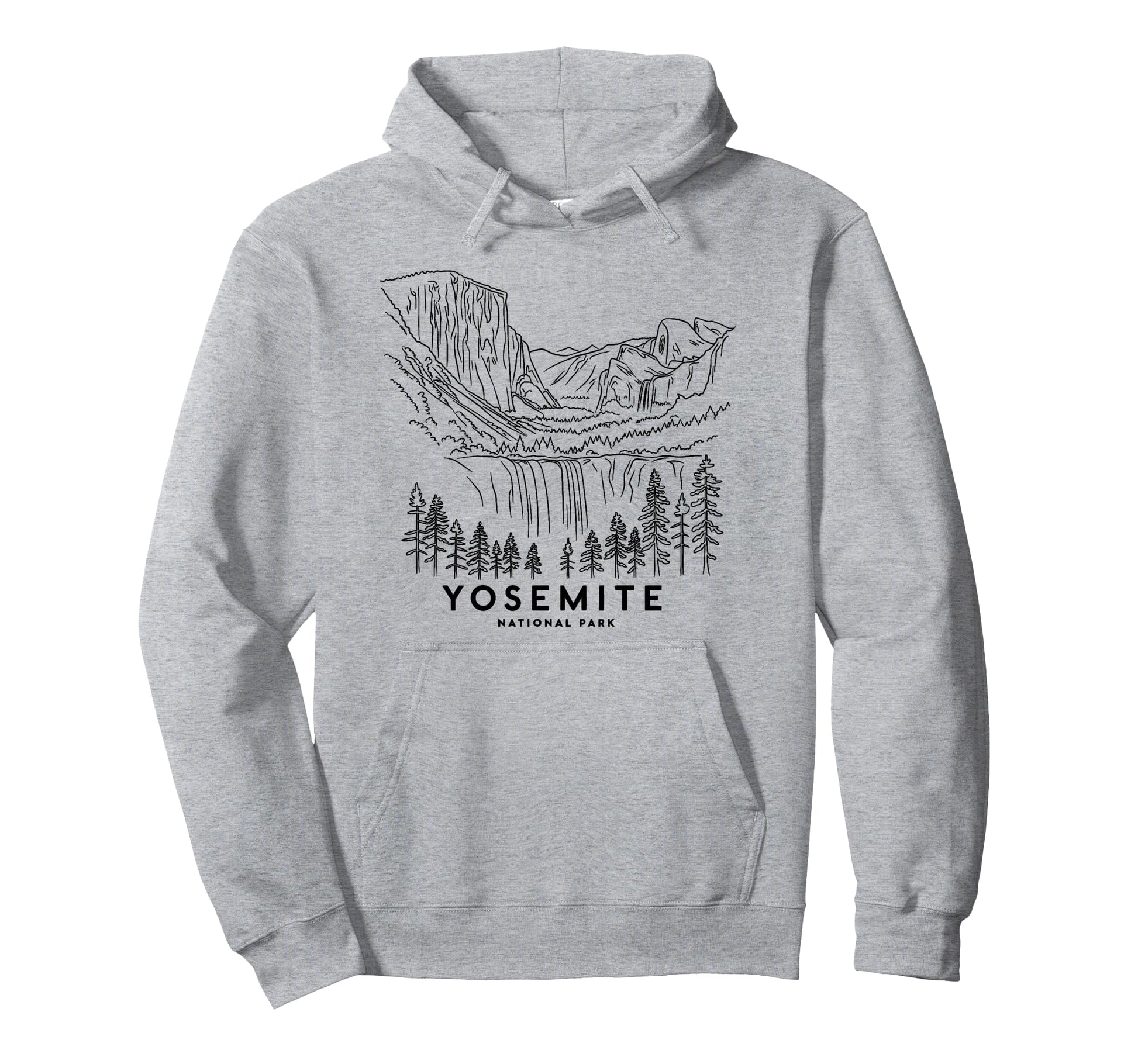 Yosemite Falls California National Park Hoodie - Novelty Apparel Men Women - T-Shirt, Sweatshirt, Hoodie