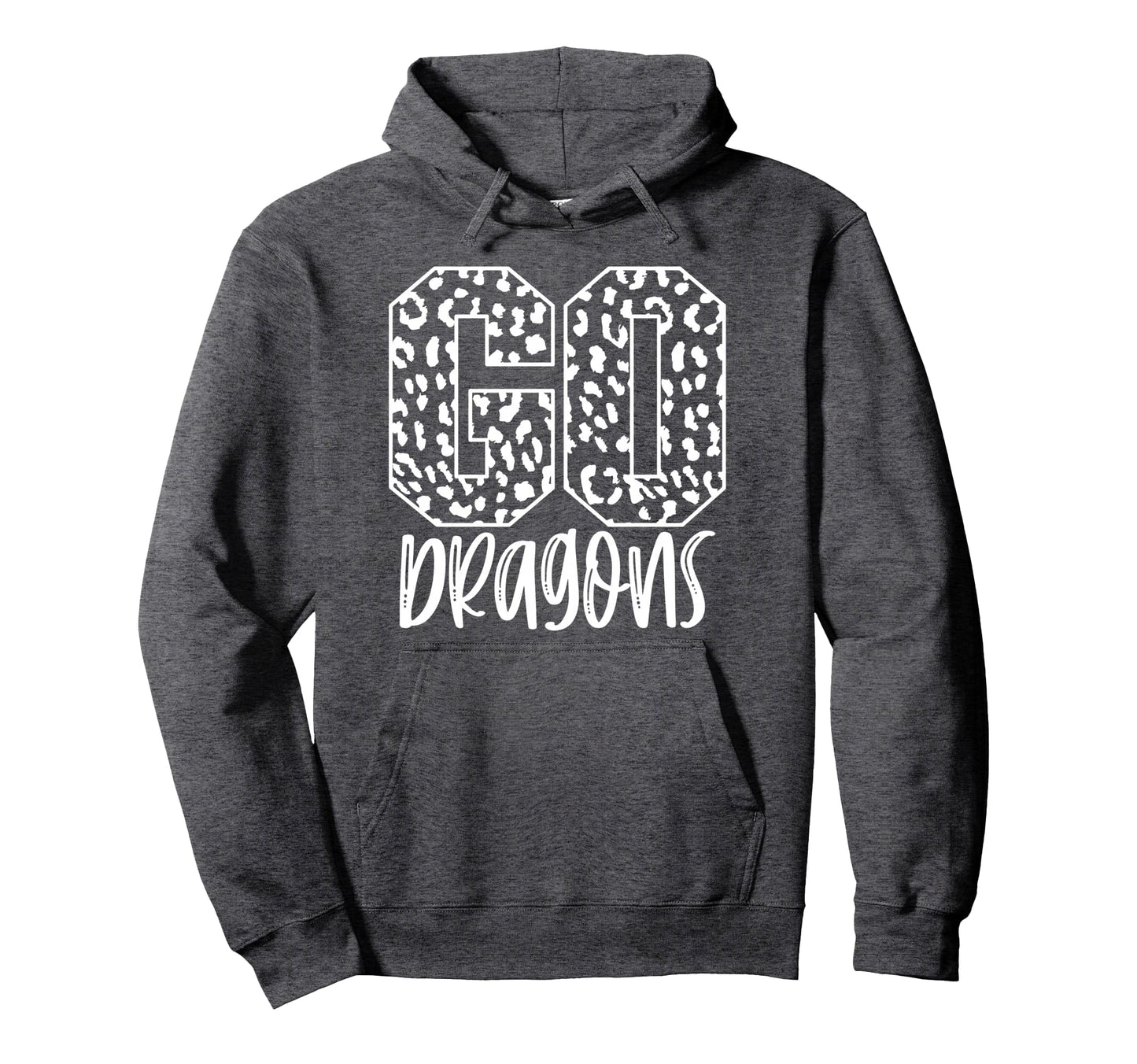 Dragons Team Mascot School Spirit Game Hoodie - Minimalist Print Men Women - T-Shirt, Sweatshirt, Hoodie
