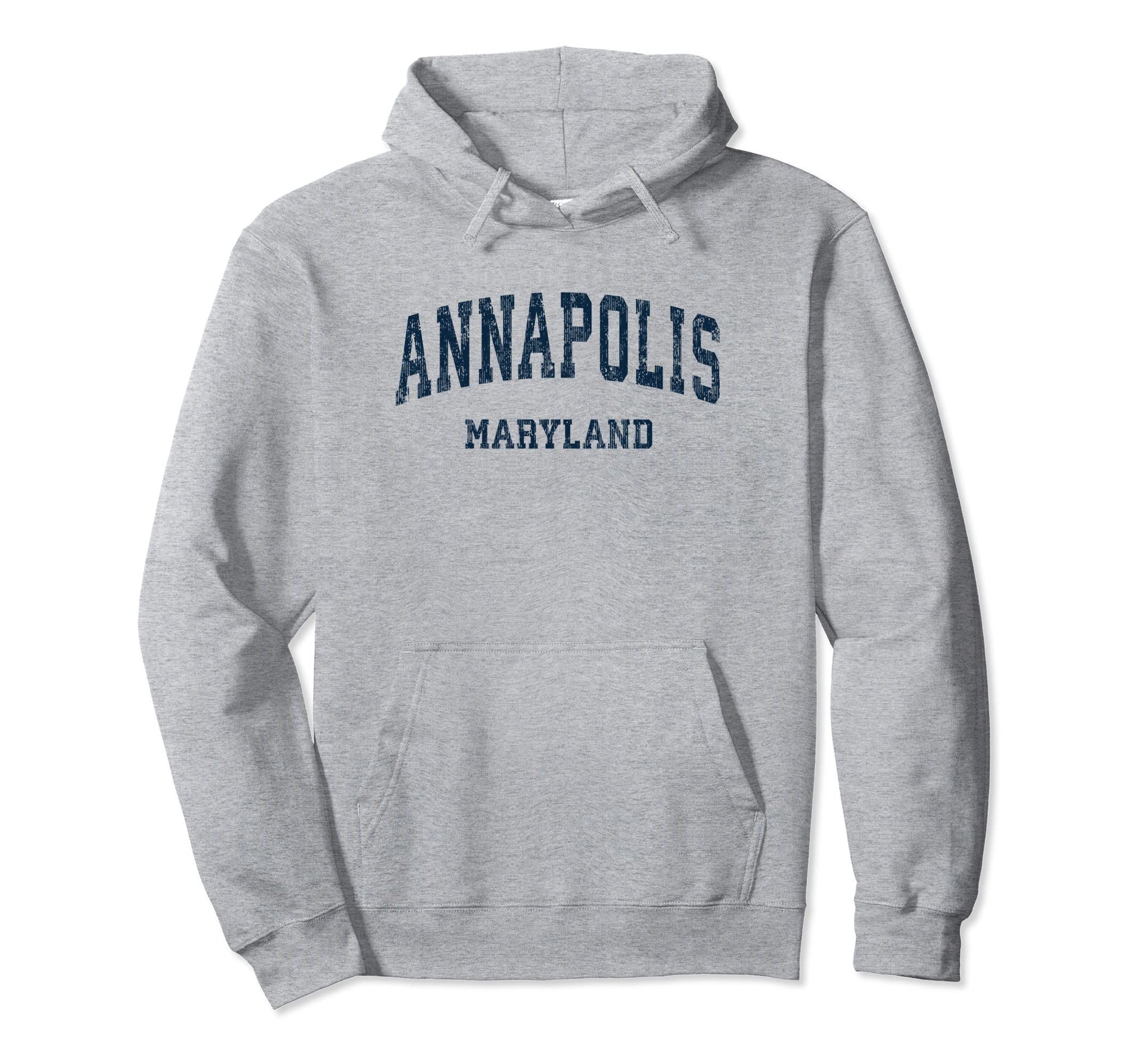 Annapolis Maryland Md Varsity Sports Navy Hoodie - Streetwear Style Unisex - T-Shirt, Sweatshirt, Hoodie