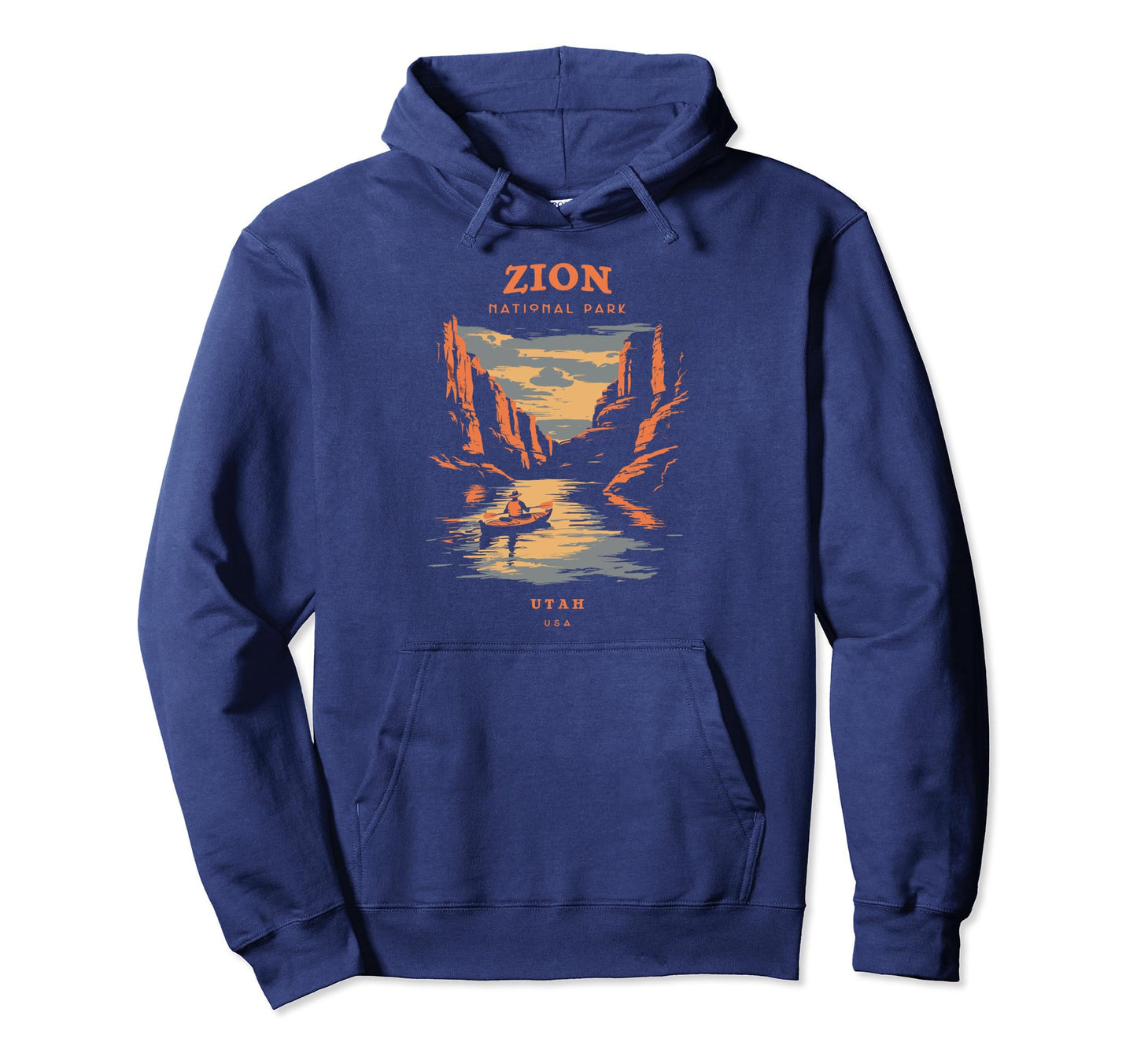 Zion National Park Utah Hoodie - Minimalist Print Men Women - T-Shirt, Sweatshirt, Hoodie