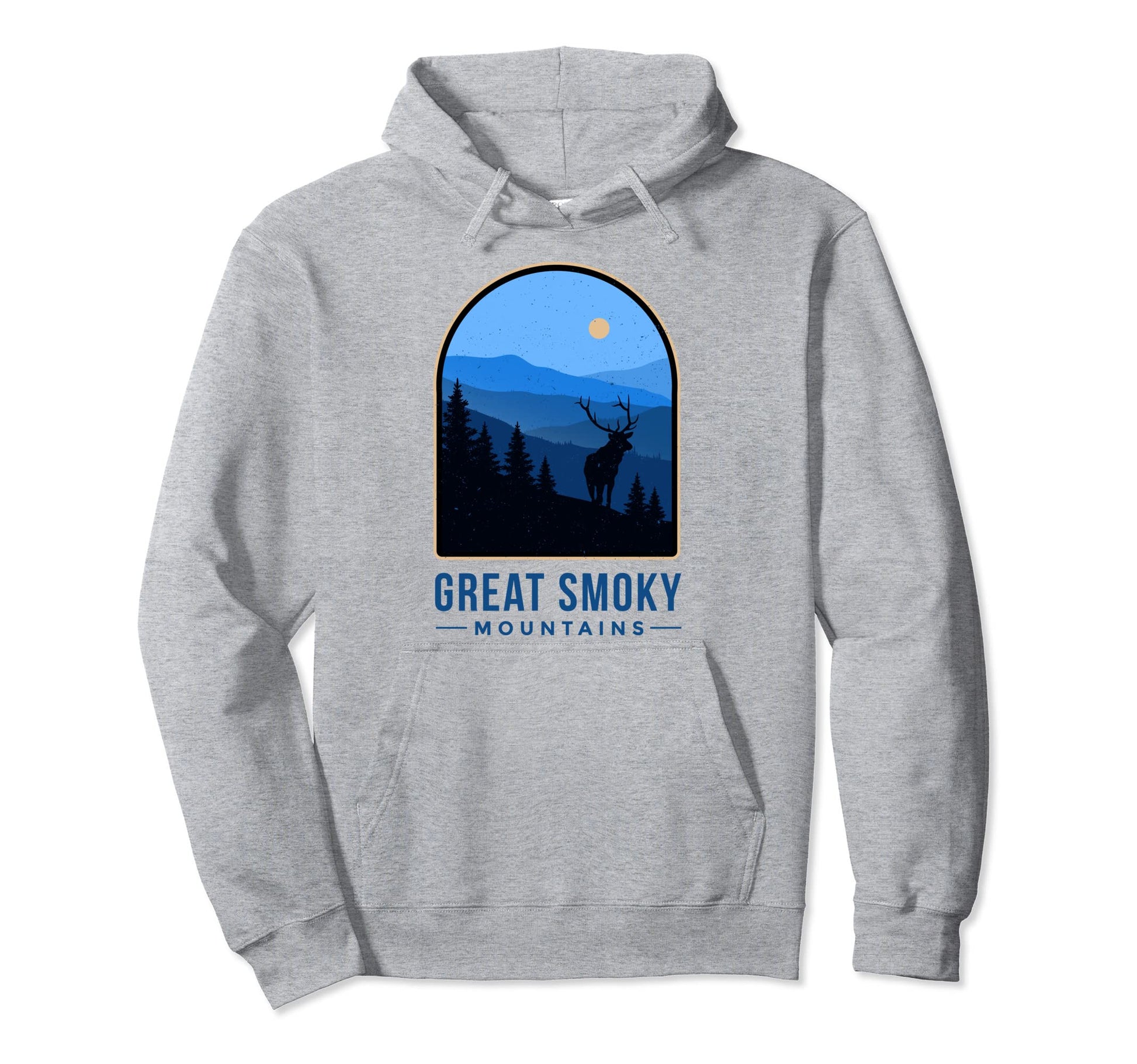 Great Smoky Mountains National Park Deer Hoodie - Trendy Graphic Unisex - T-Shirt, Sweatshirt, Hoodie