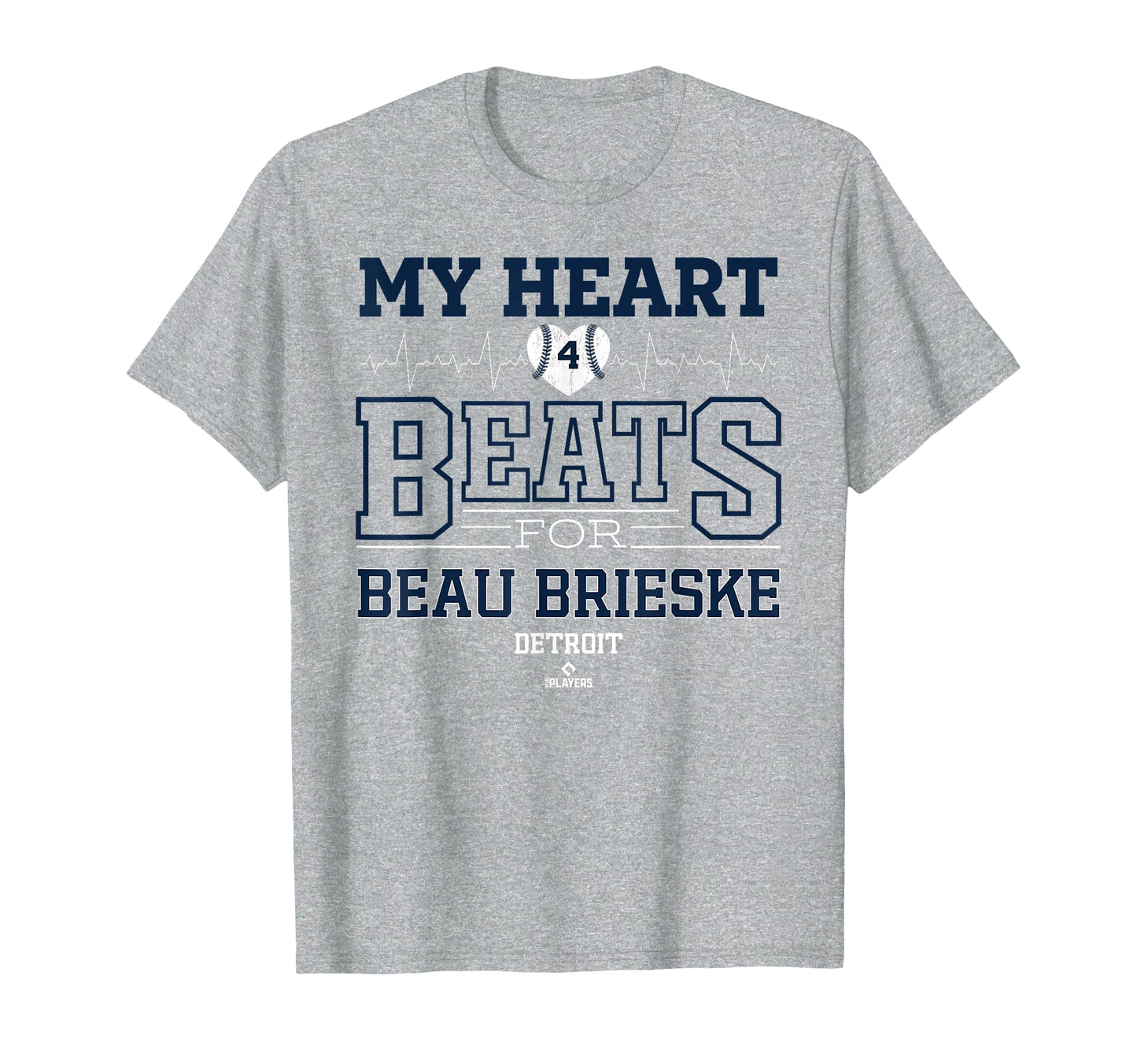 My Heart Beats Beau Brieske Detroit T-Shirt - Fun Novelty Design Men Women - T-Shirt, Sweatshirt, Hoodie