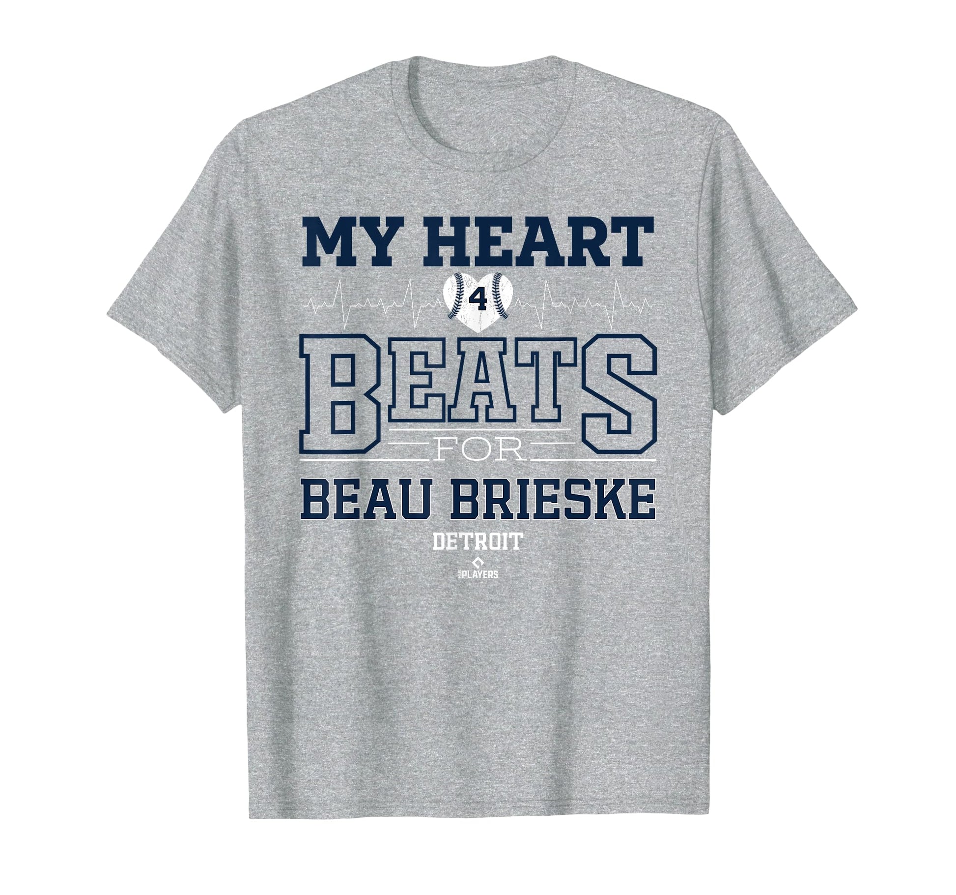 My Heart Beats Beau Brieske Detroit T-Shirt - Fun Novelty Design Men Women - T-Shirt, Sweatshirt, Hoodie