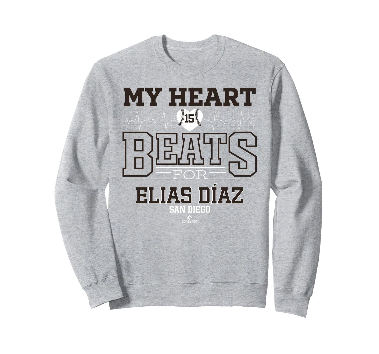 My Heart Beats Elias D Az San Sweatshirt - Casual Everyday Wear for Adults - T-Shirt, Sweatshirt, Hoodie