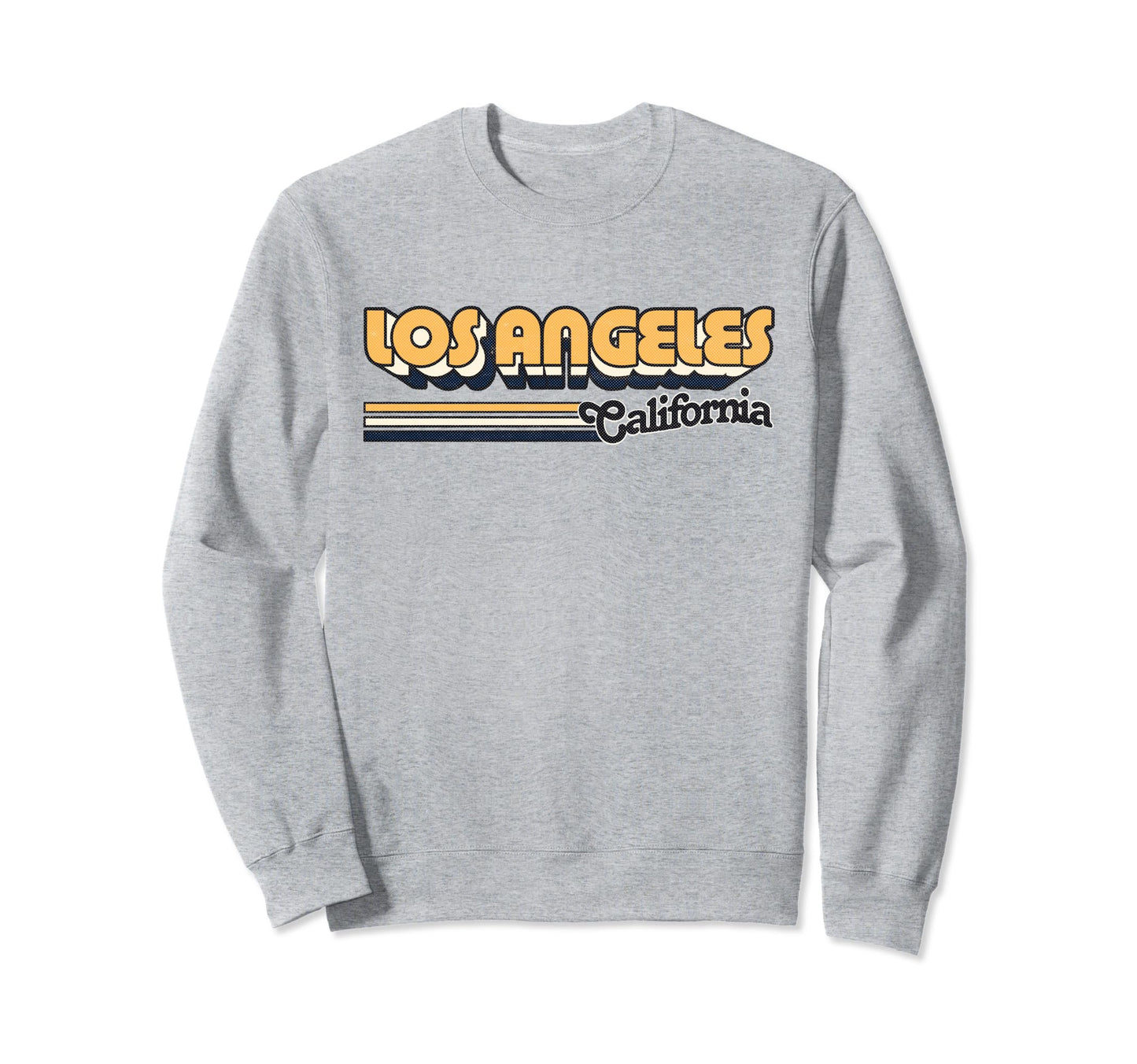 Los Angeles Stripes 70S Typography Sweatshirt - Custom Art Print Unisex - T-Shirt, Sweatshirt, Hoodie