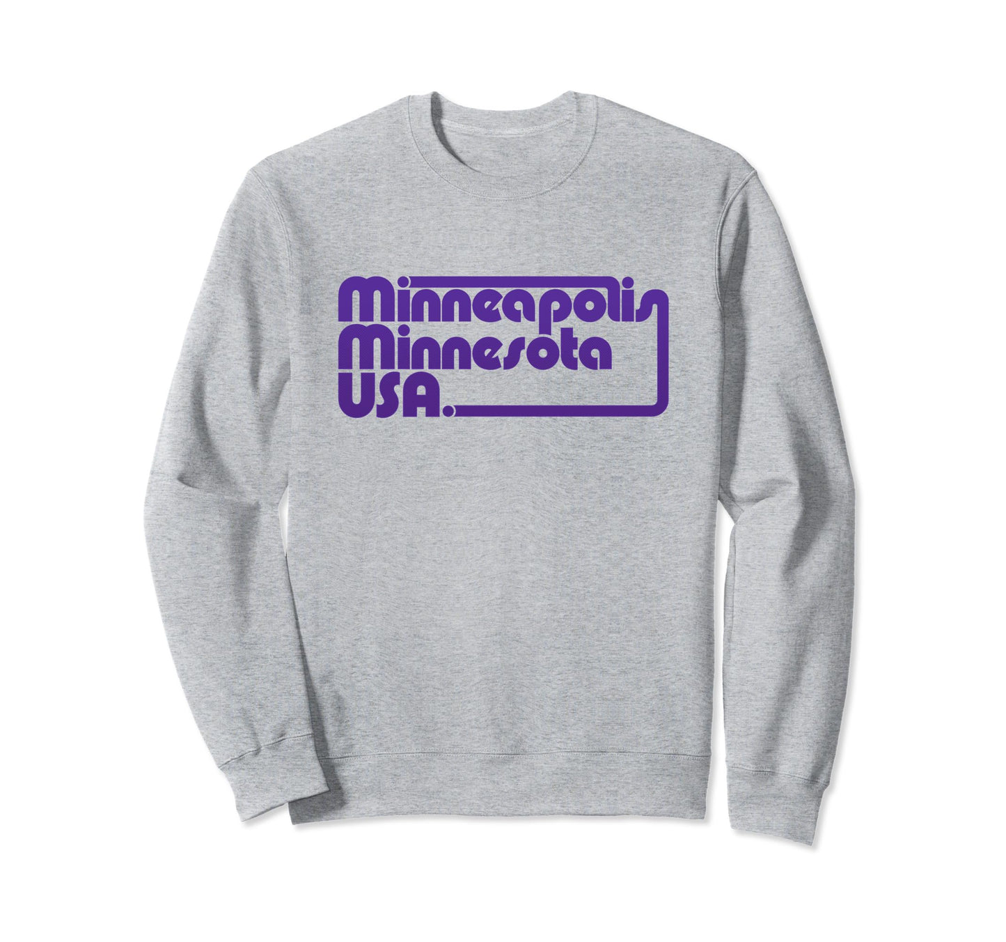 Minneapolis Minnesota Usa Typography Sweatshirt - Unique Graphic for Adults - T-Shirt, Sweatshirt, Hoodie