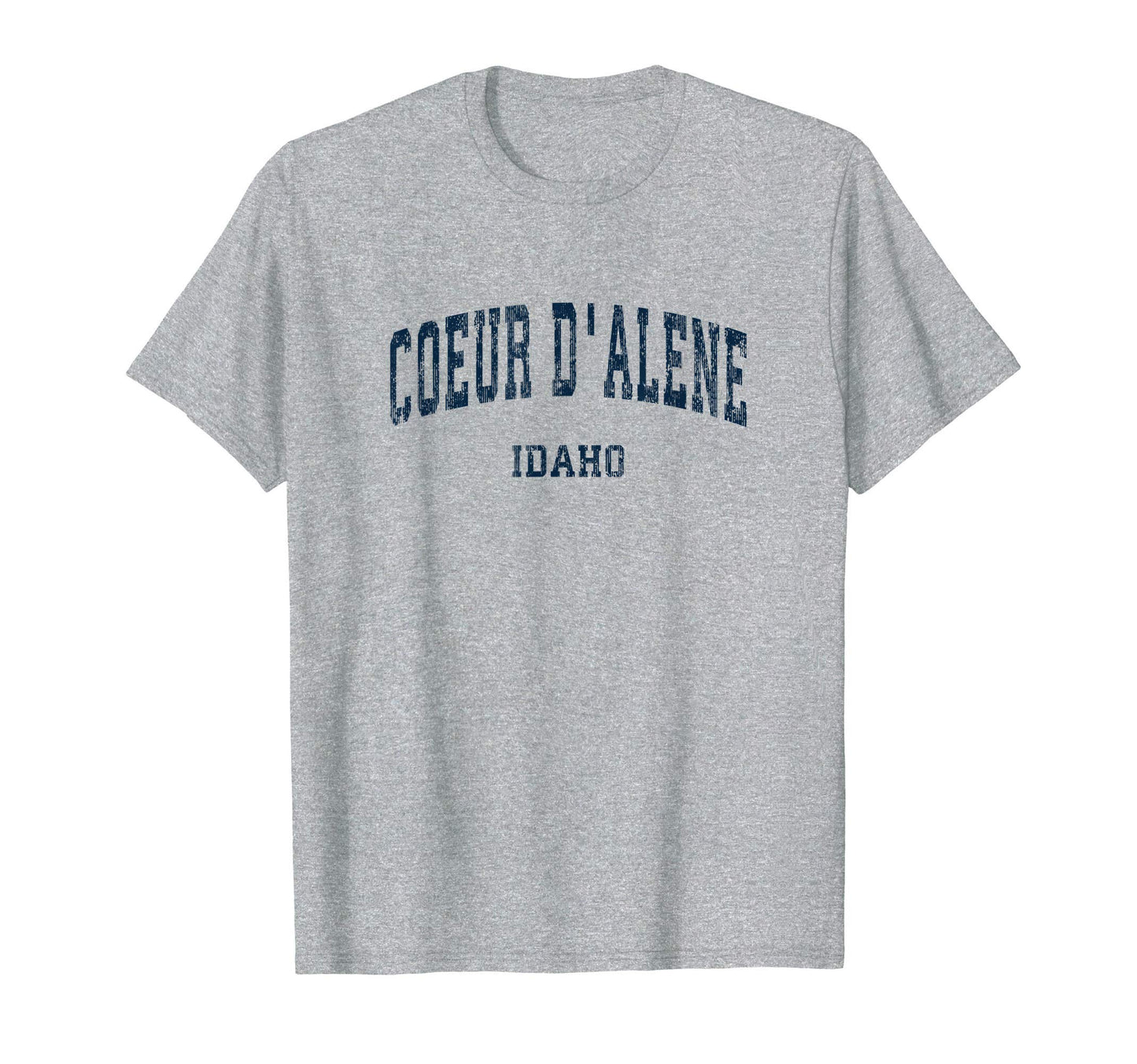 Coeur Dalene Idaho Id Varsity Sports Navy T-Shirt - Novelty Apparel Unisex - T-Shirt, Sweatshirt, Hoodie