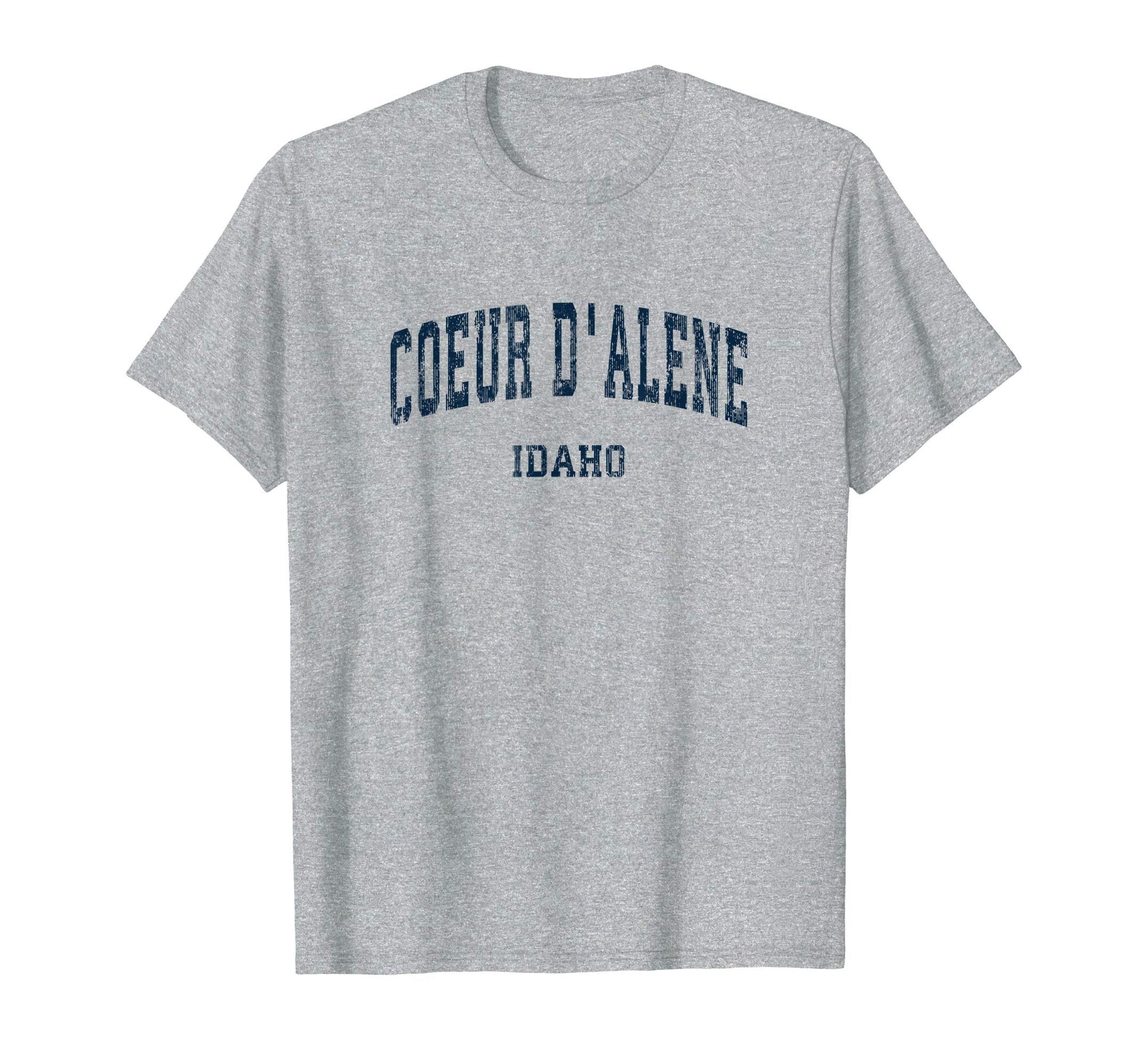 Coeur Dalene Idaho Id Varsity Sports Navy T-Shirt - Novelty Apparel Unisex - T-Shirt, Sweatshirt, Hoodie