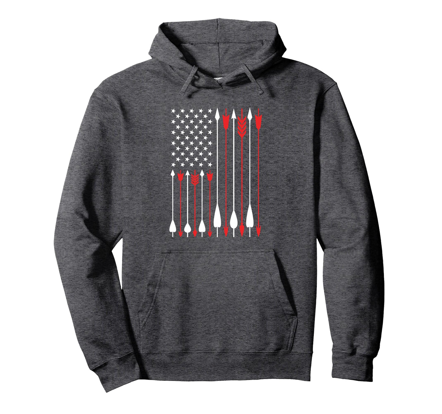 Bow Hunting Usa American Flag Archery Hoodie - Fun Novelty Design Unisex - T-Shirt, Sweatshirt, Hoodie