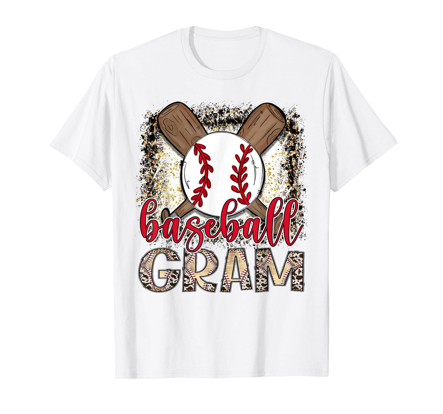 Baseball Gram Leopard Proud Ball Gram T-Shirt - Novelty Apparel Unisex - T-Shirt, Sweatshirt, Hoodie