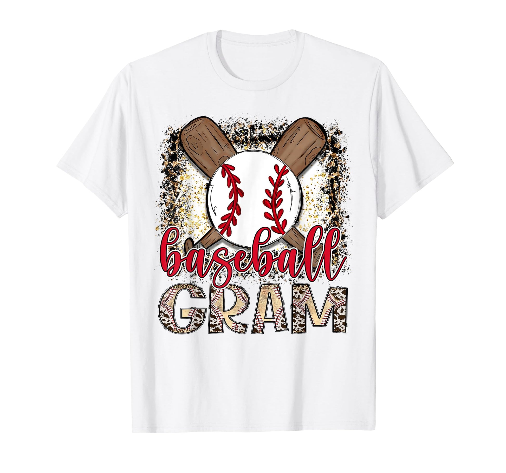 Baseball Gram Leopard Proud Ball Gram T-Shirt - Novelty Apparel Unisex - T-Shirt, Sweatshirt, Hoodie