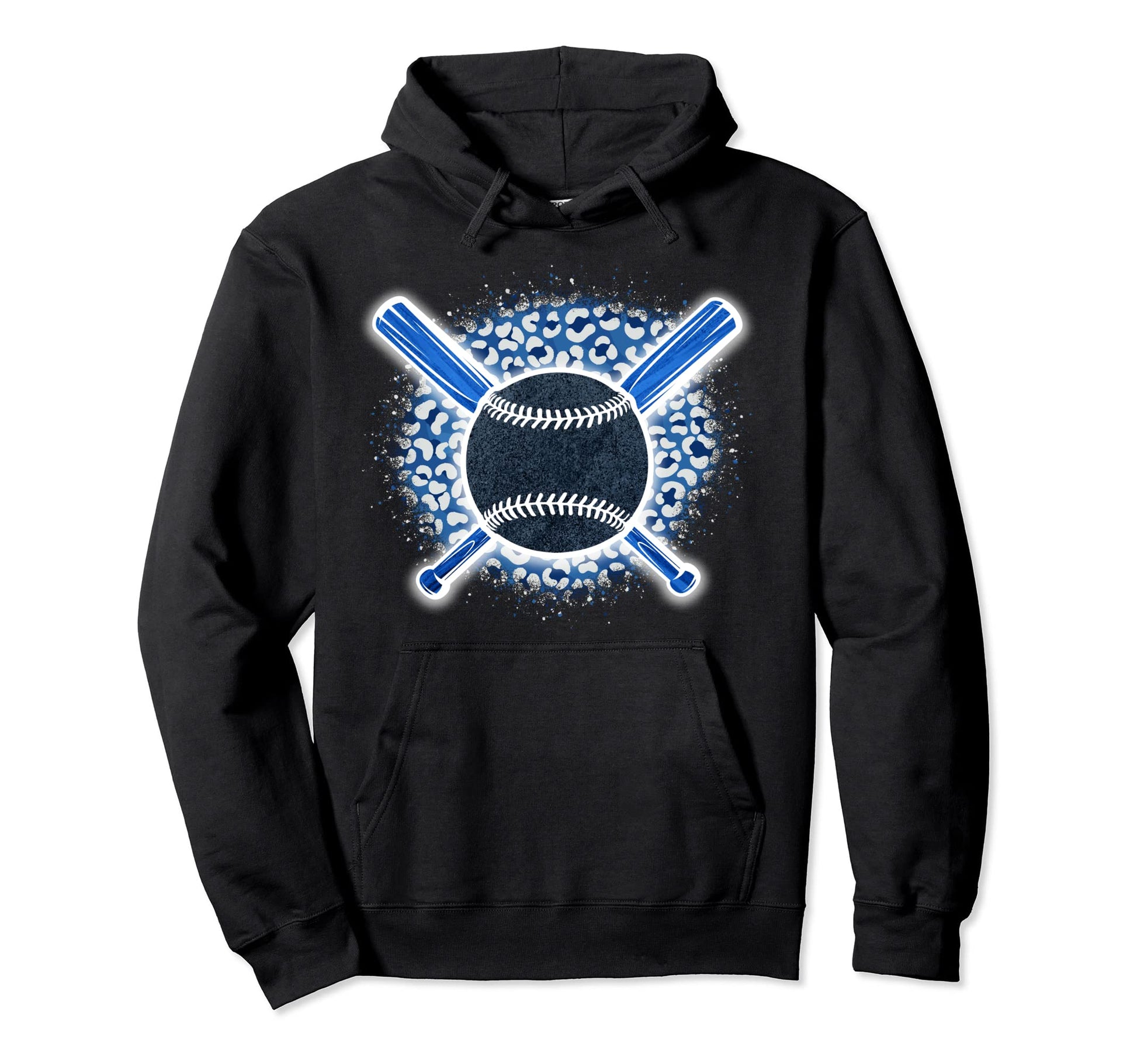 Baseball Leopard D Cor Theme Hoodie - Aesthetic Graphic Men Women - T-Shirt, Sweatshirt, Hoodie