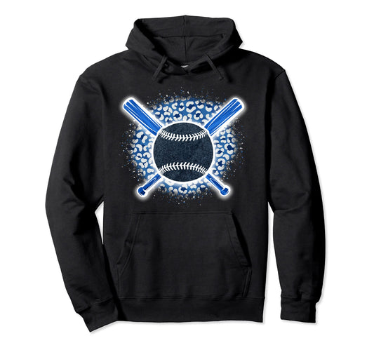 Baseball Leopard D Cor Theme Hoodie - Aesthetic Graphic Men Women - T-Shirt, Sweatshirt, Hoodie