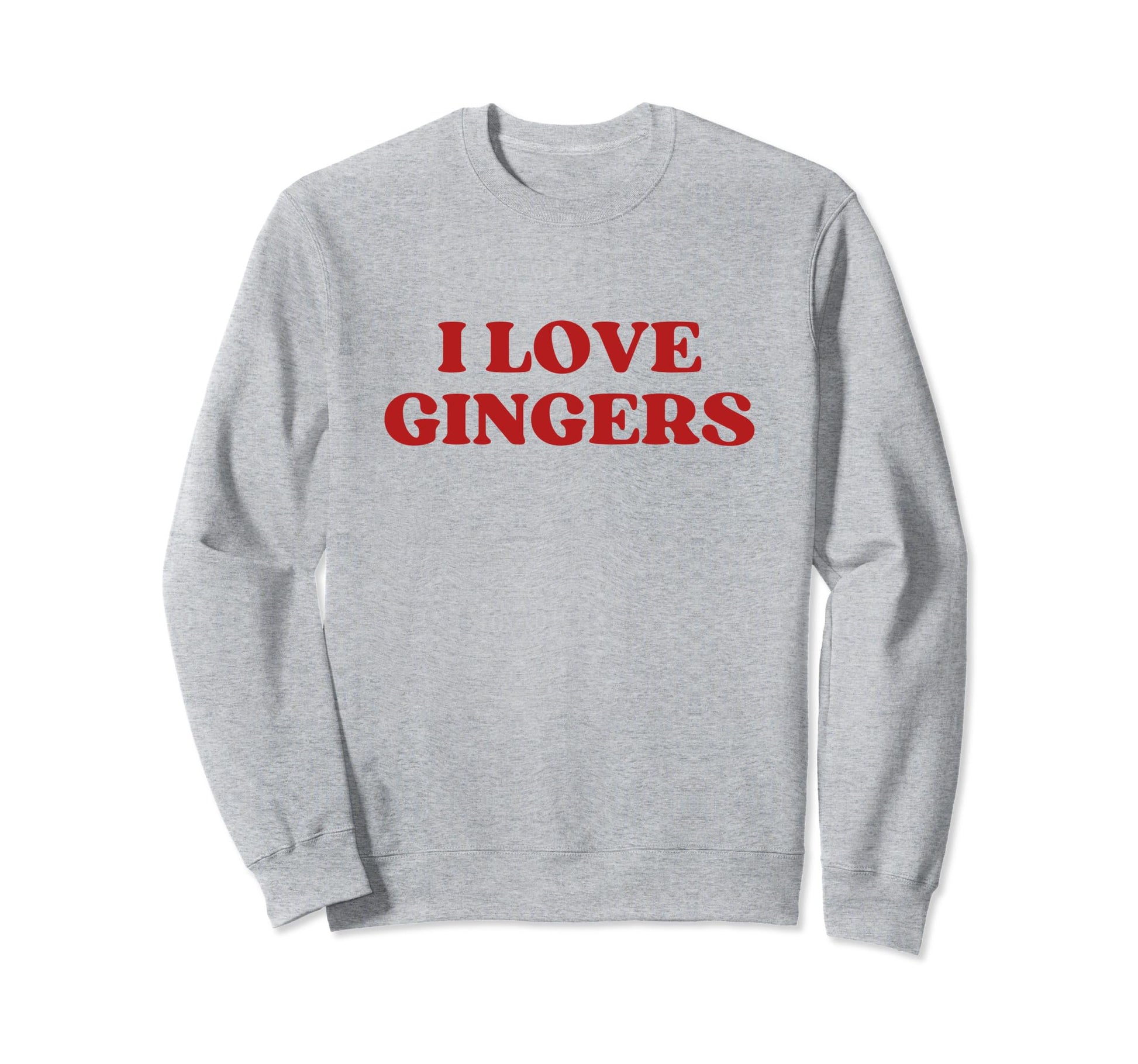 I Love Gingers Y2K Aesthetic Sweatshirt - Minimalist Print Men Women - T-Shirt, Sweatshirt, Hoodie