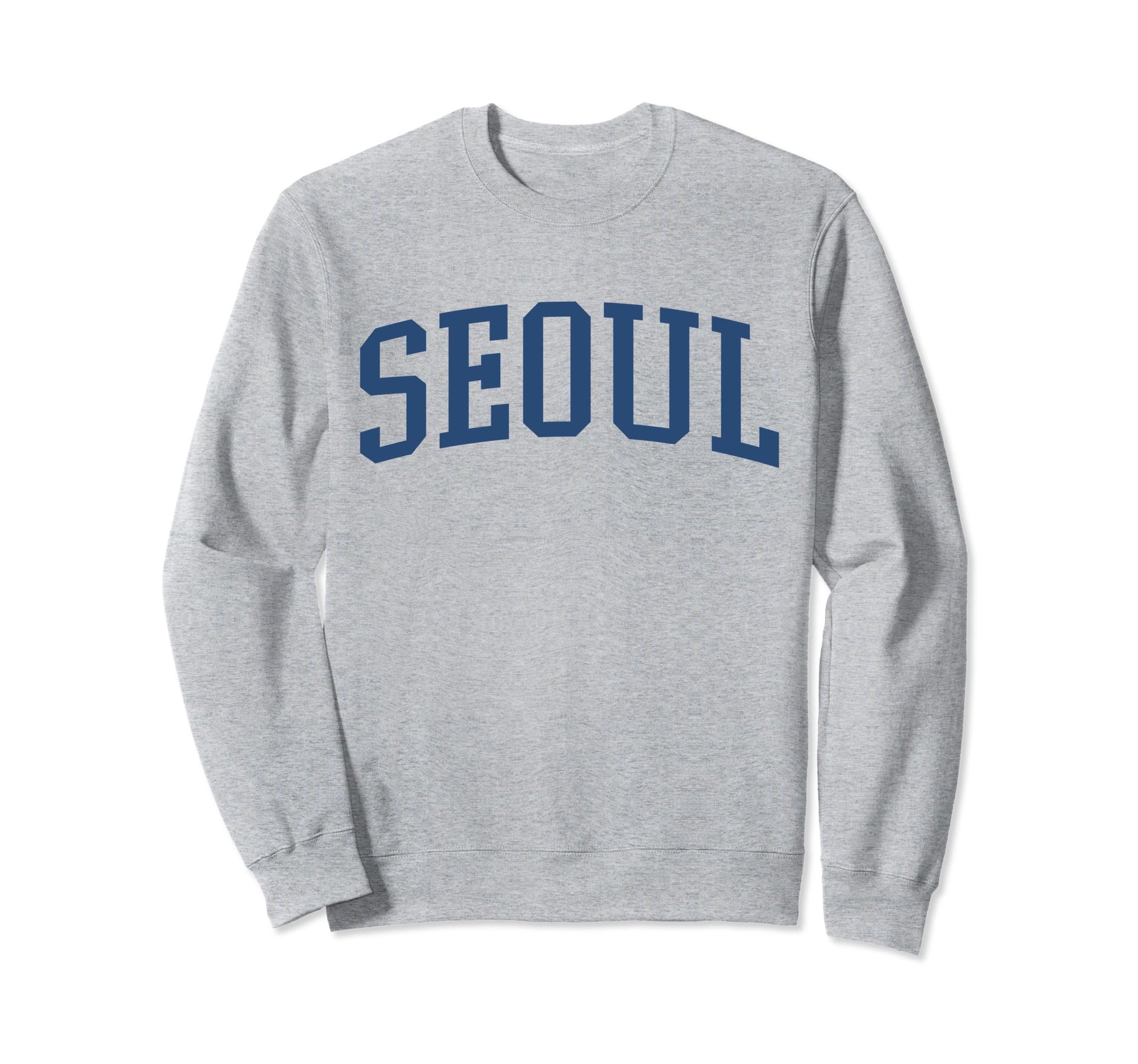 Varsity Grey Seoul Sweatshirt - Fun Novelty Design for Adults - T-Shirt, Sweatshirt, Hoodie