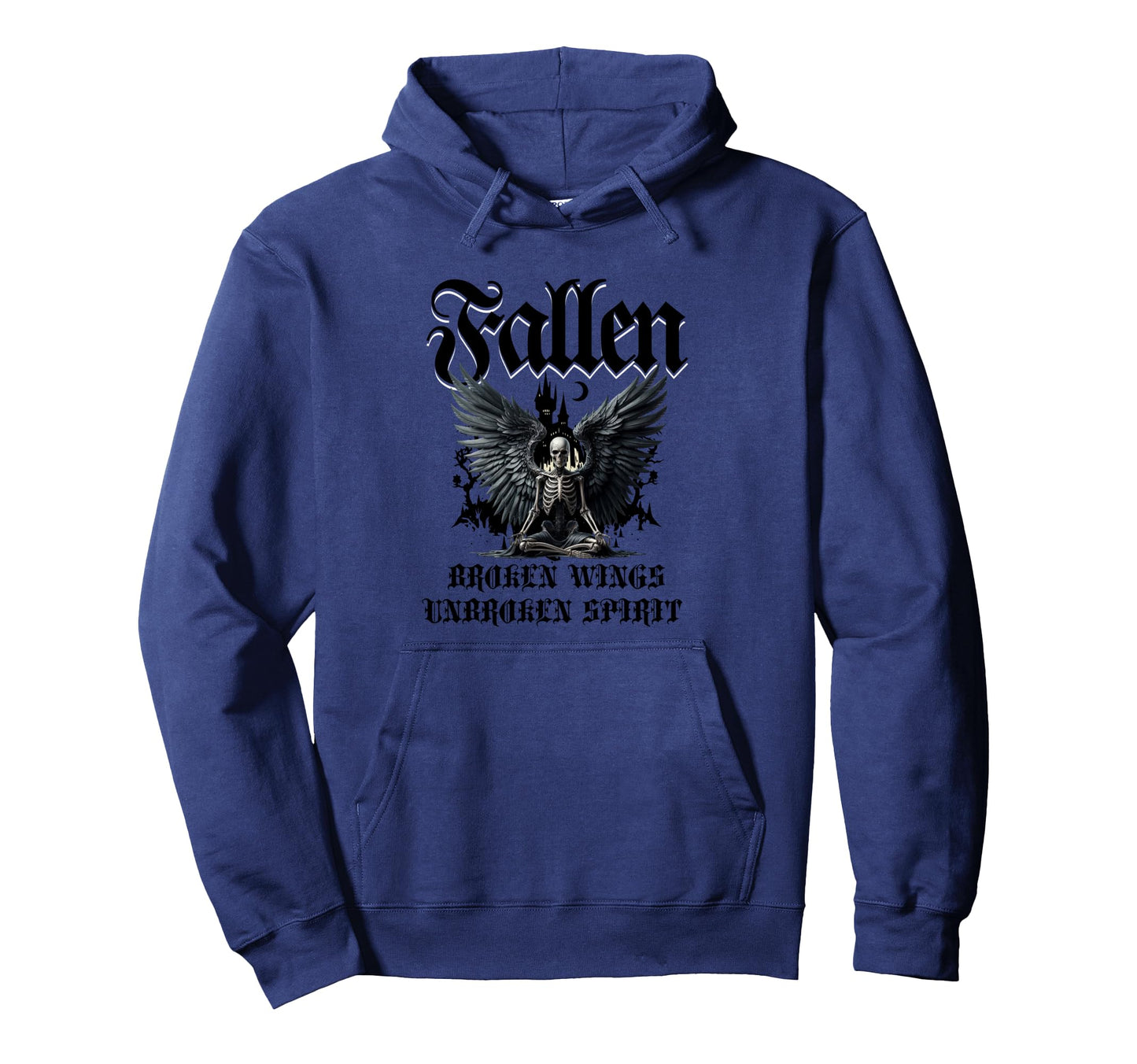 Goth Fallen Angel Emo Y2K Grunge Hoodie - Custom Art Print for Adults - T-Shirt, Sweatshirt, Hoodie