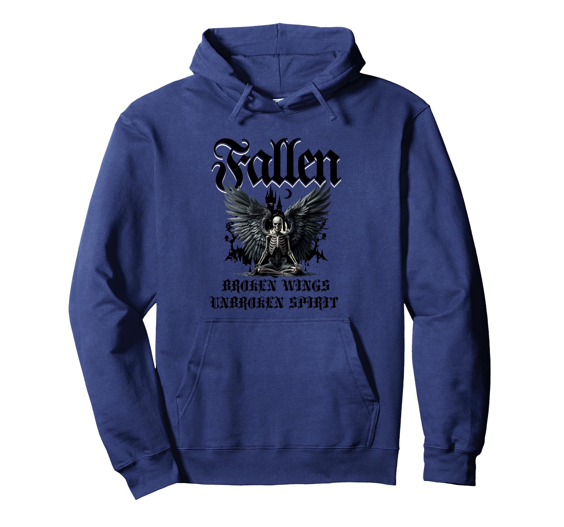 Goth Fallen Angel Emo Y2K Grunge Hoodie - Custom Art Print for Adults - T-Shirt, Sweatshirt, Hoodie