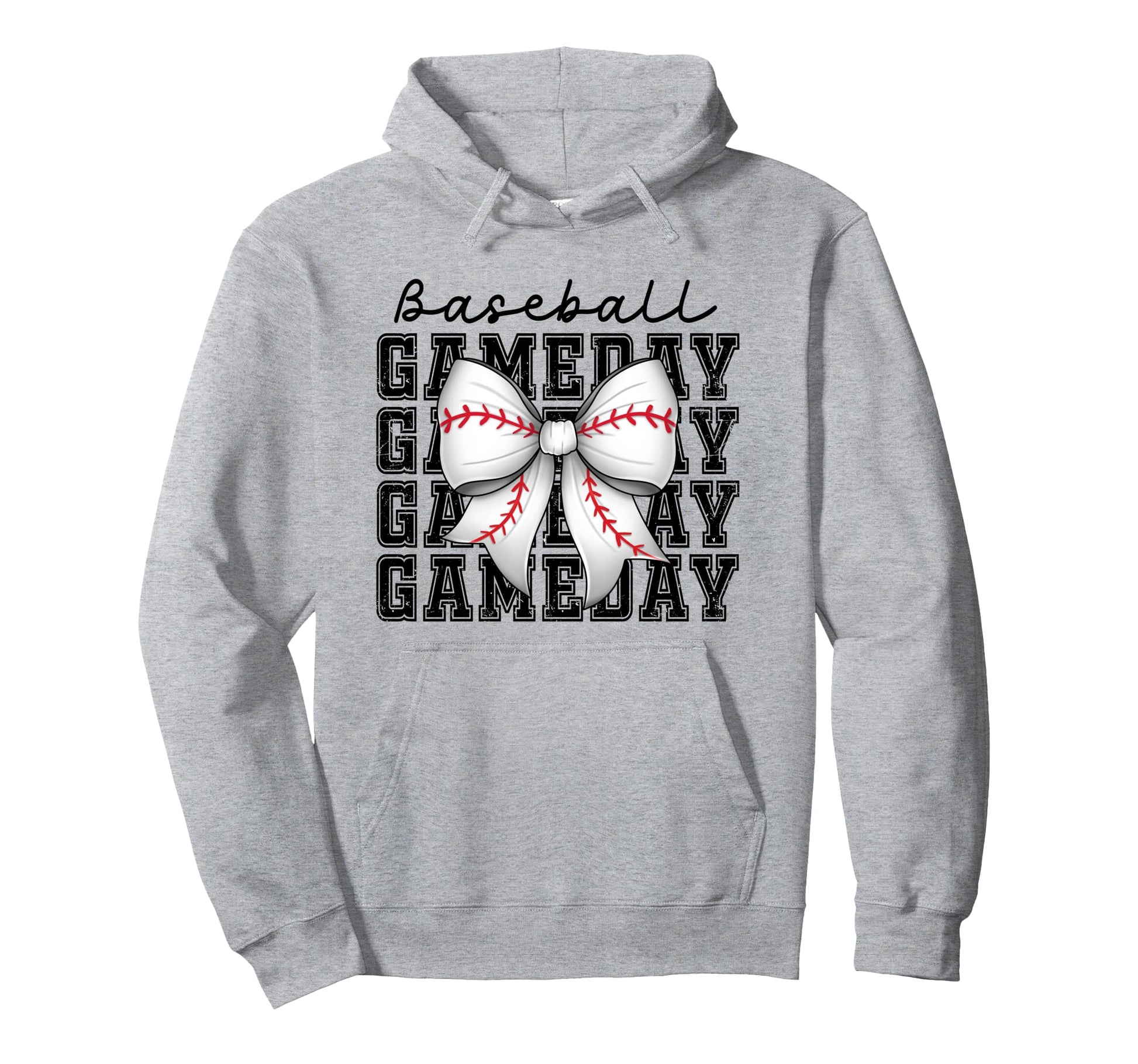 Baseball Game Day Mom Coquette Bow Hoodie - Streetwear Style Men Women - T-Shirt, Sweatshirt, Hoodie