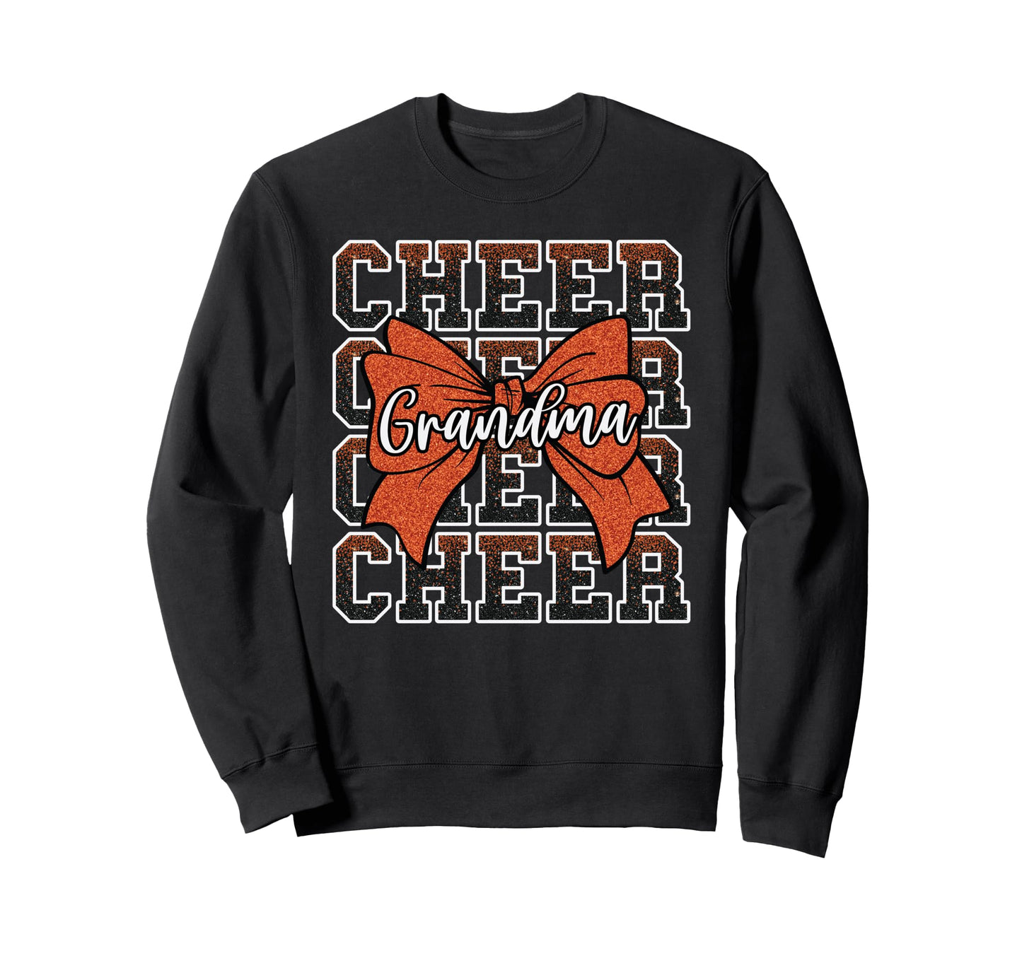 Cheer Grandma Bow Sport Sweatshirt - Casual Everyday Wear for Adults - T-Shirt, Sweatshirt, Hoodie