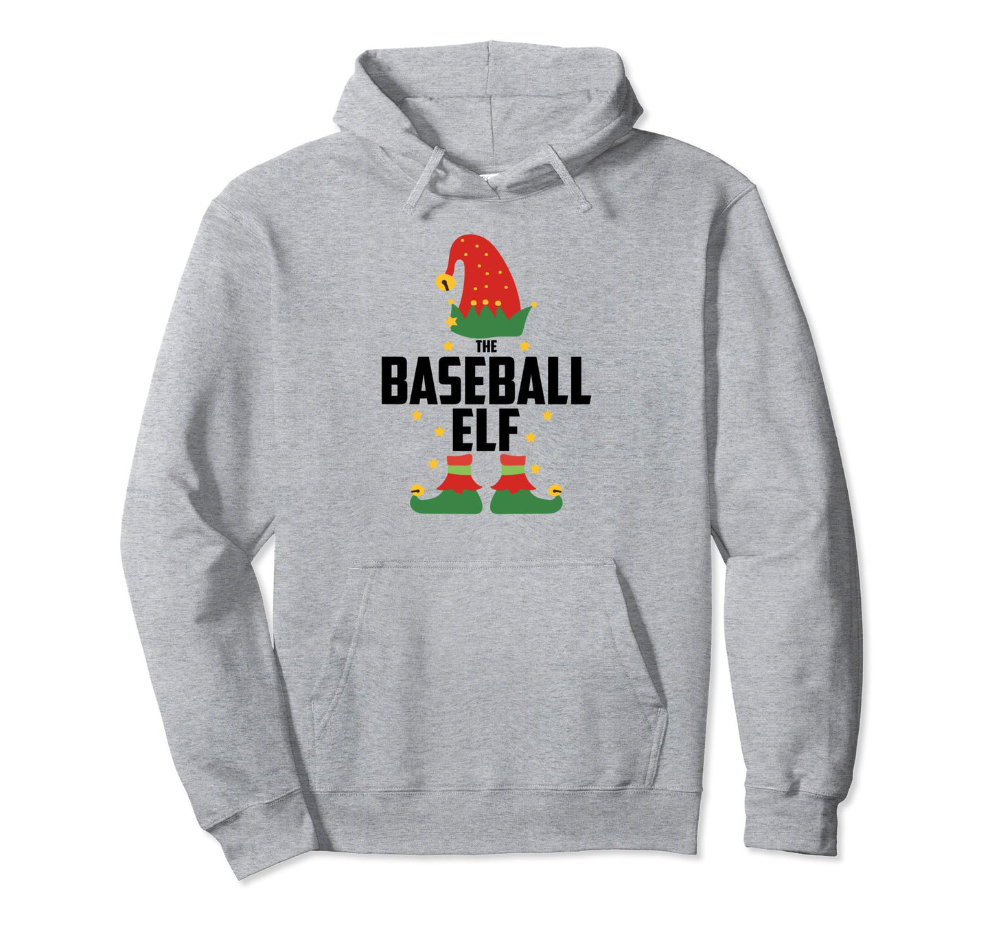 Baseball Elf Family Matching Pajamas Party Hoodie - Trendy Graphic Unisex - T-Shirt, Sweatshirt, Hoodie