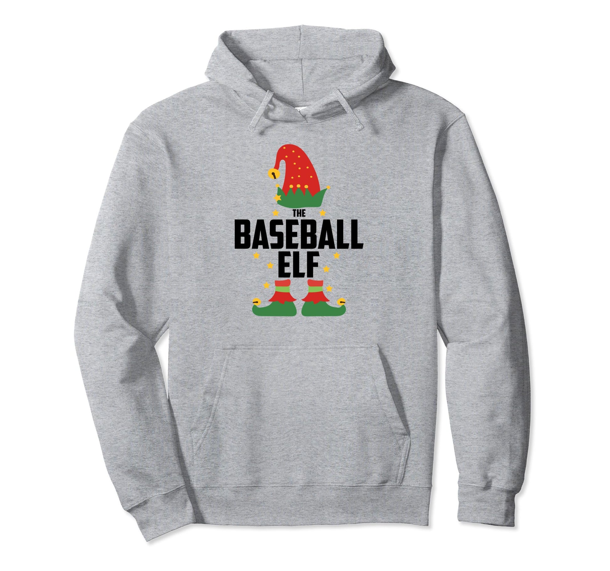 Baseball Elf Family Matching Pajamas Party Hoodie - Trendy Graphic Unisex - T-Shirt, Sweatshirt, Hoodie