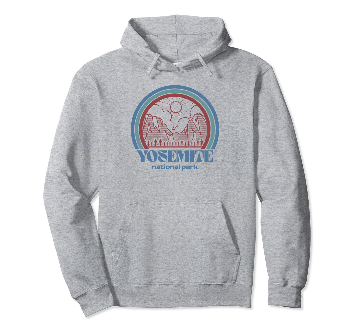 Yosemite National Park Outdoor Hiking Hoodie - Custom Art Print for Adults - T-Shirt, Sweatshirt, Hoodie