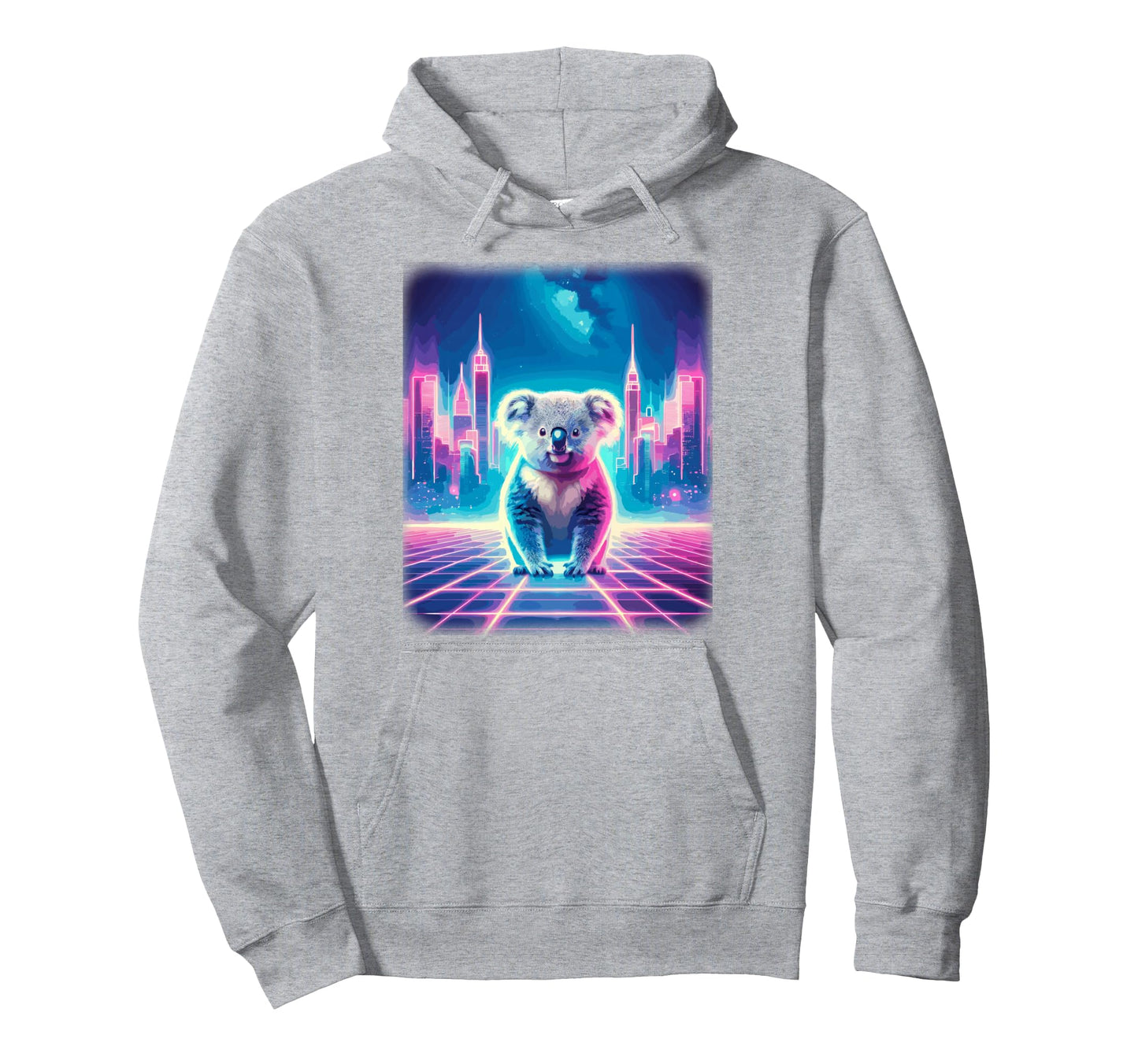 Synthwave Aesthetic Koala Lover Stuff Hoodie - Aesthetic Graphic Men Women - T-Shirt, Sweatshirt, Hoodie