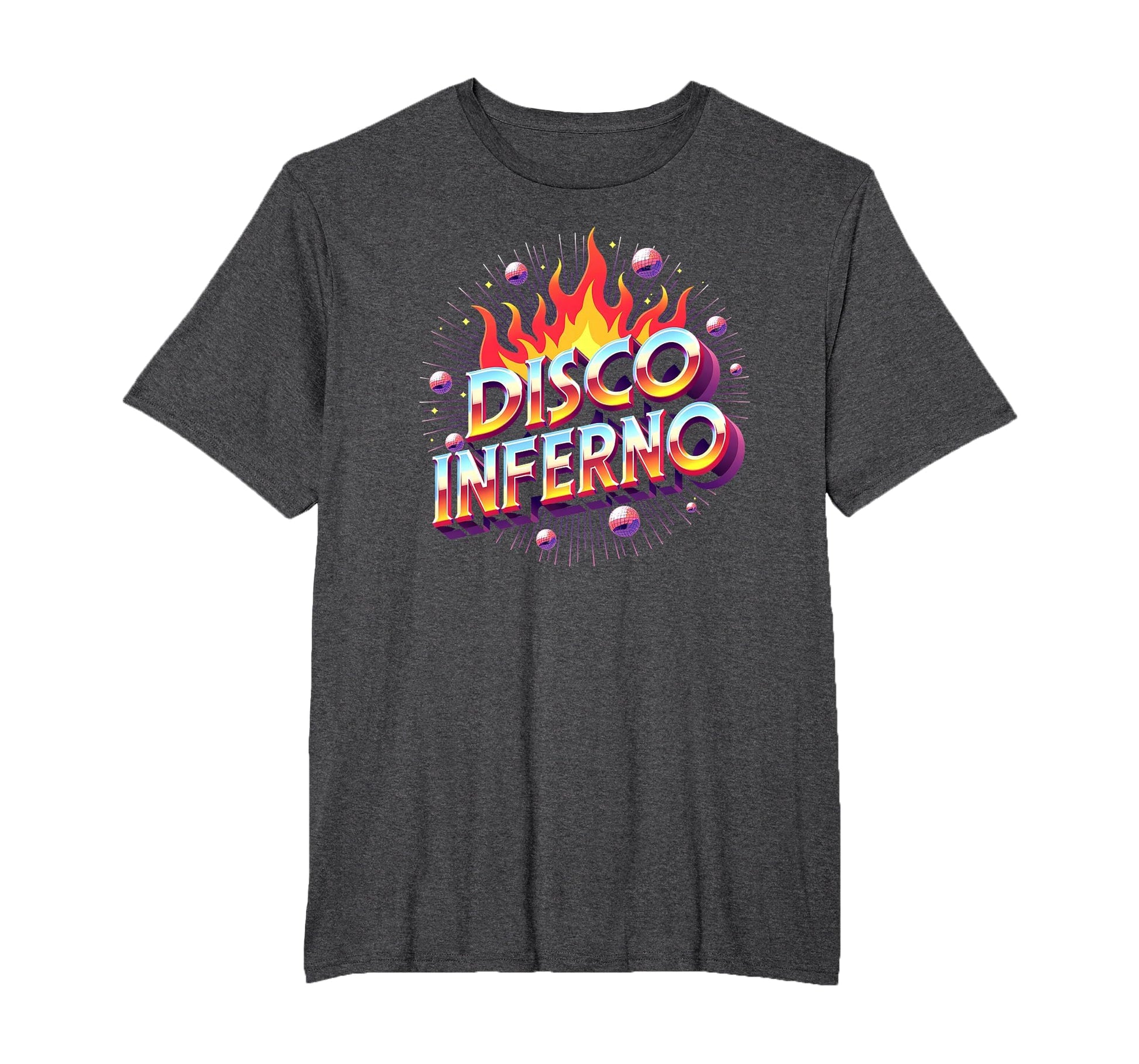 Disco Inferno Dance Party Fever Art Mens T-Shirt - Novelty Apparel Unisex - T-Shirt, Sweatshirt, Hoodie