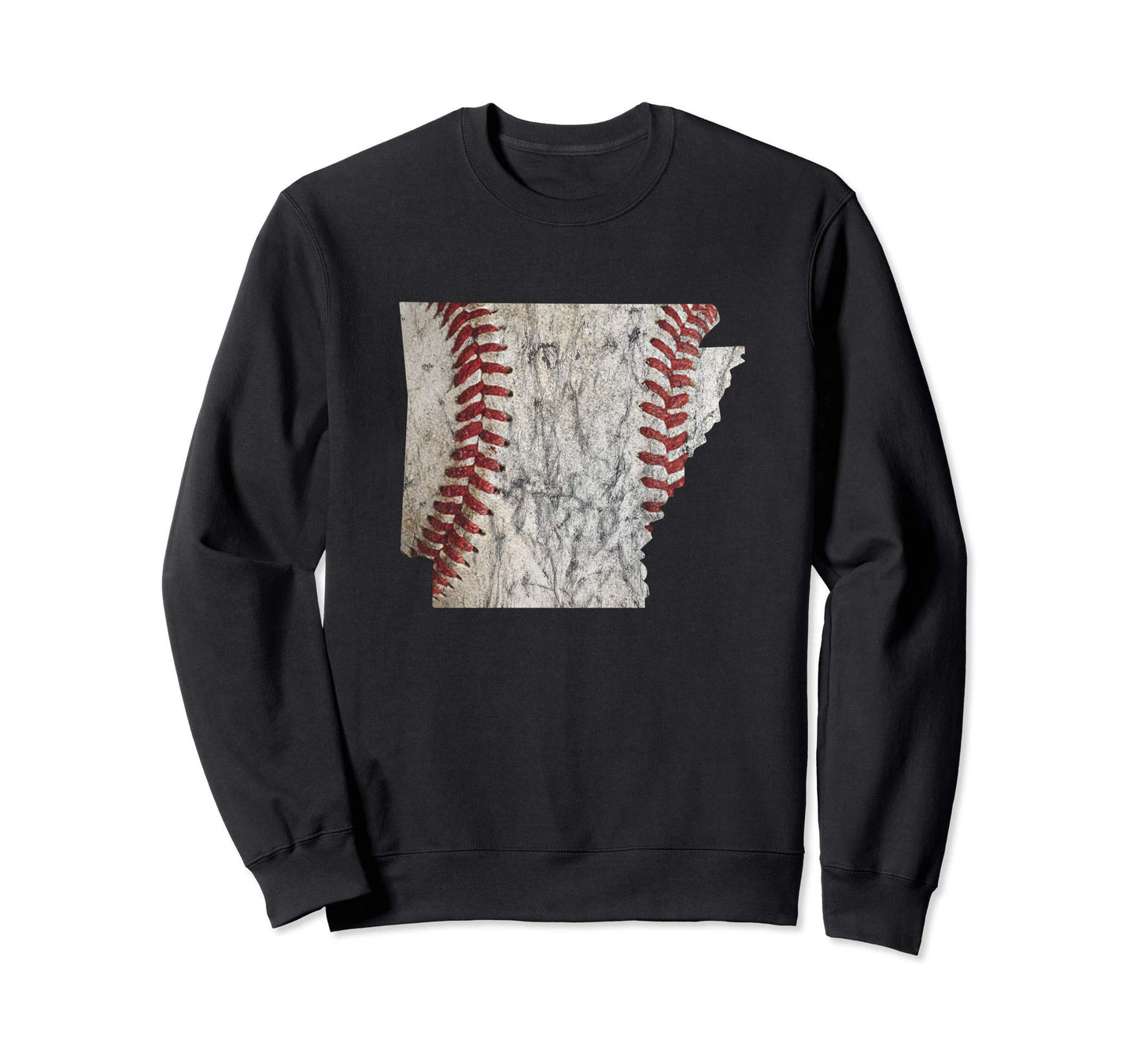 Distressed Arkansas Baseball Sweatshirt - Casual Everyday Wear for Adults - T-Shirt, Sweatshirt, Hoodie