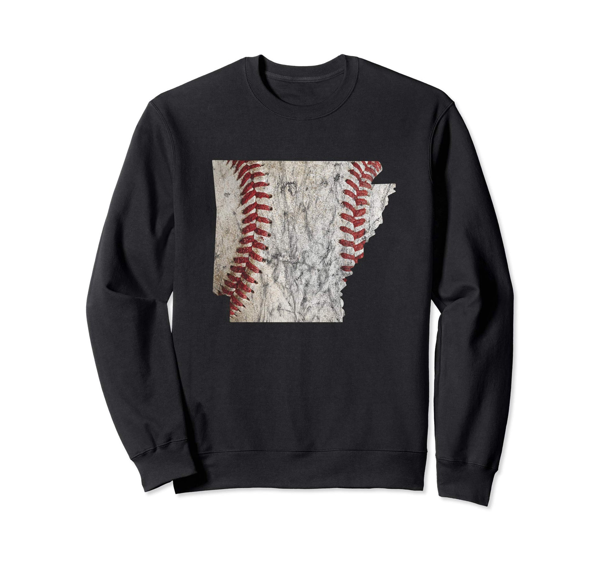 Distressed Arkansas Baseball Sweatshirt - Casual Everyday Wear for Adults - T-Shirt, Sweatshirt, Hoodie