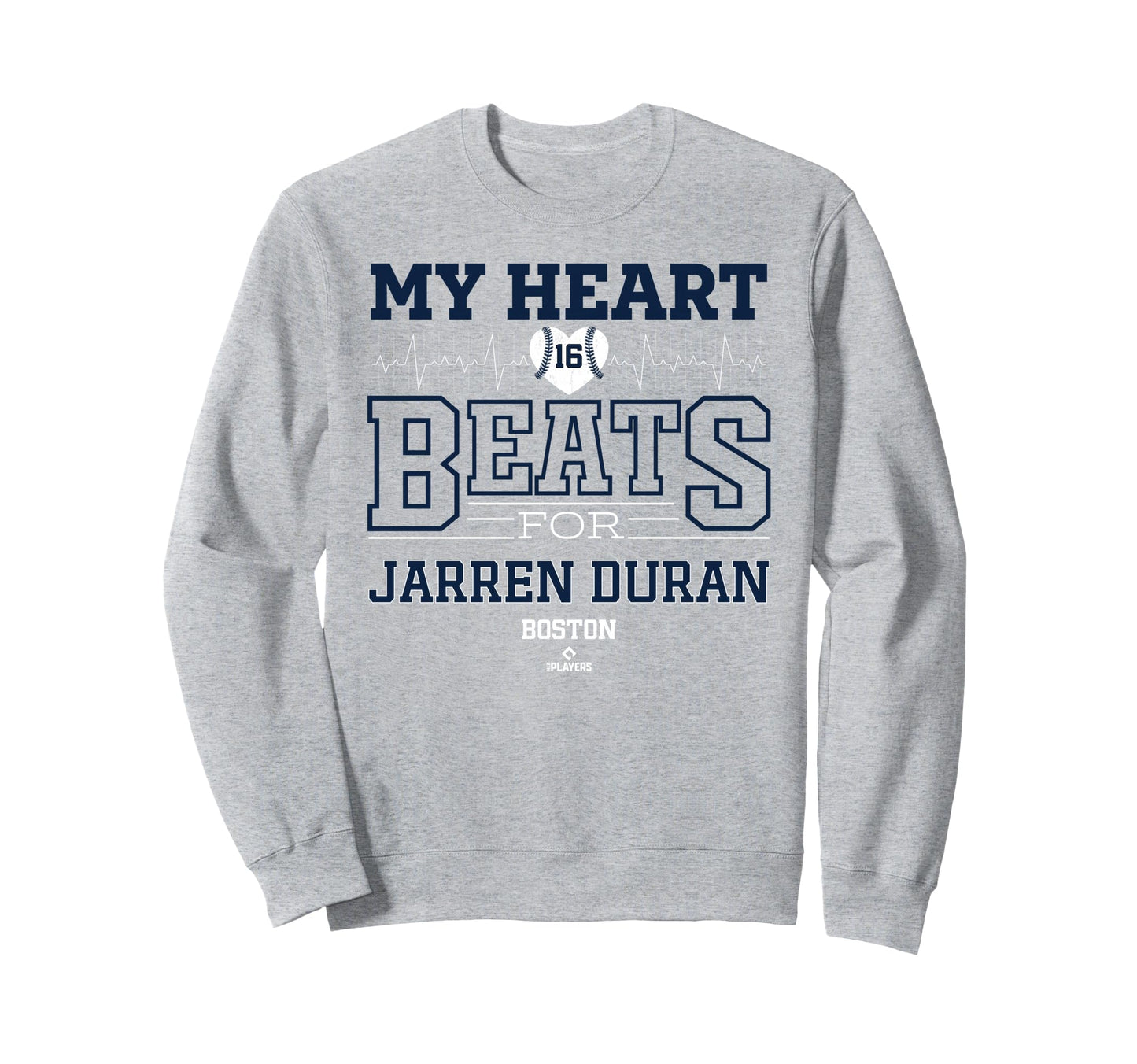 My Heart Beats Jarren Duran Sweatshirt - Aesthetic Graphic for Adults - T-Shirt, Sweatshirt, Hoodie