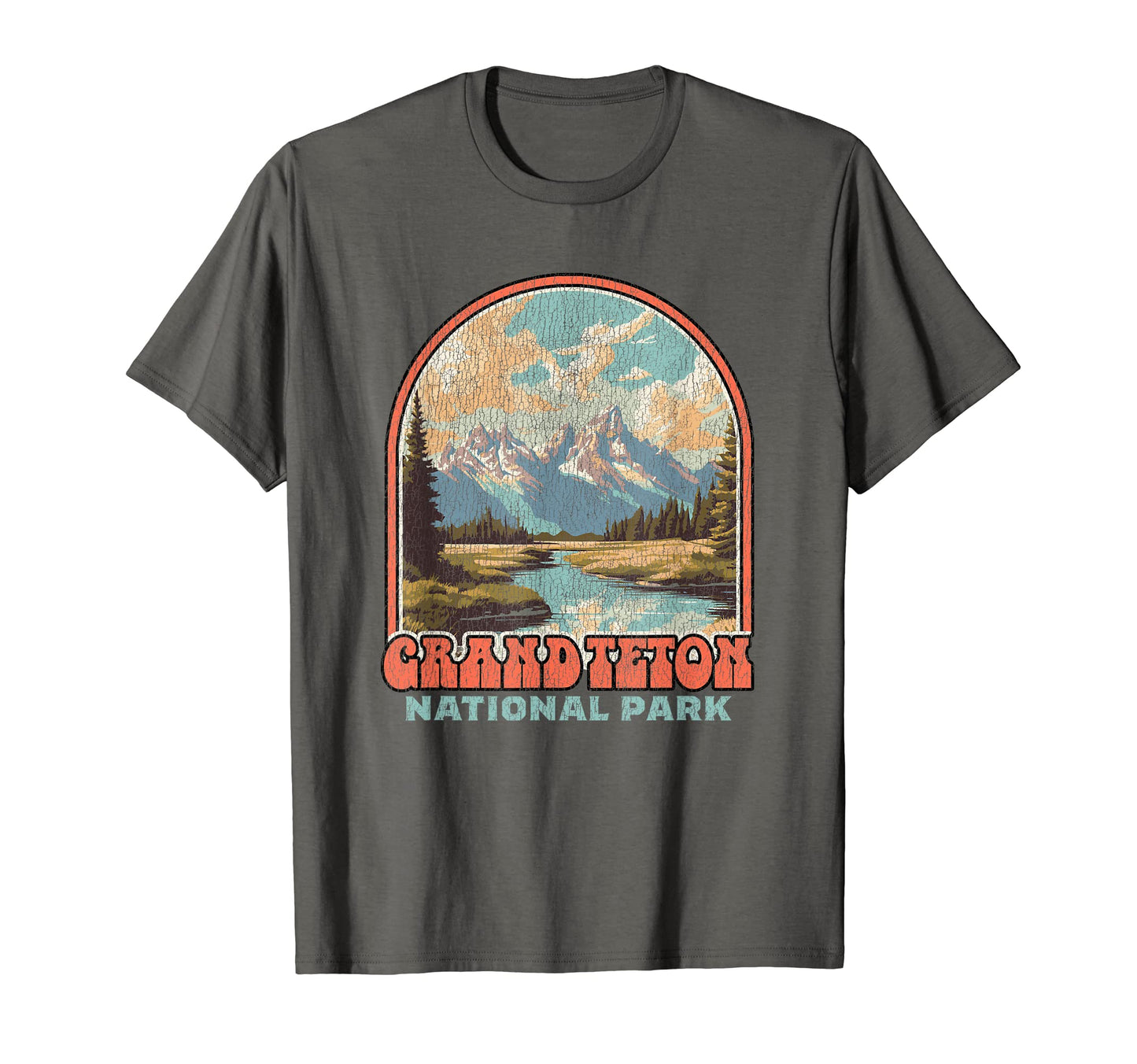 70S Grand Teton National Park Wyoming T-Shirt - Trendy Graphic Men Women - T-Shirt, Sweatshirt, Hoodie
