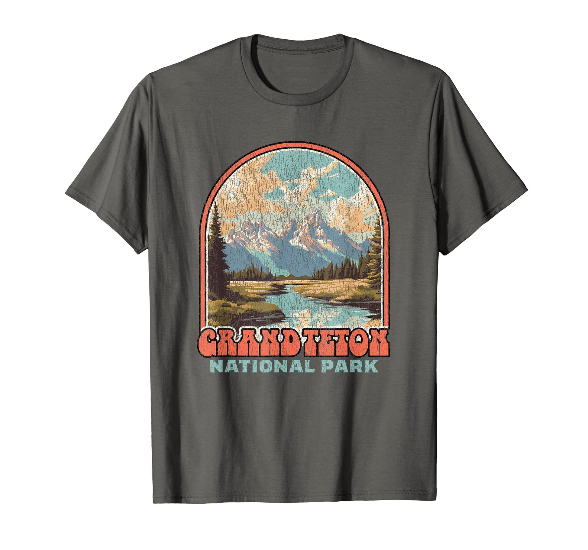 70S Grand Teton National Park Wyoming T-Shirt - Trendy Graphic Men Women - T-Shirt, Sweatshirt, Hoodie