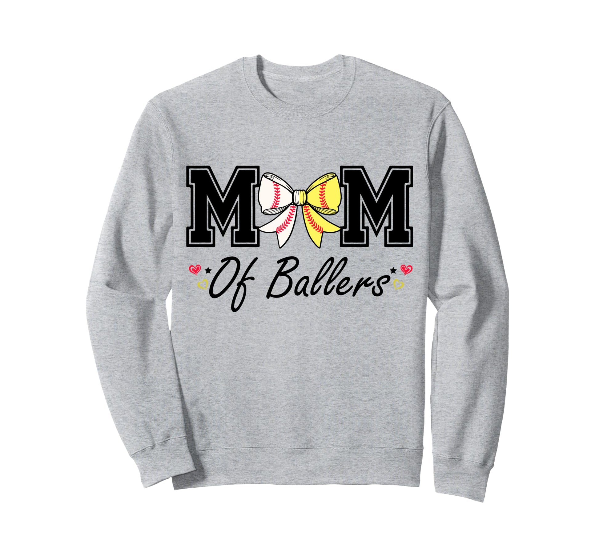 Mom Ballers Baseball Softball Sweatshirt - Casual Everyday Wear Men Women - T-Shirt, Sweatshirt, Hoodie