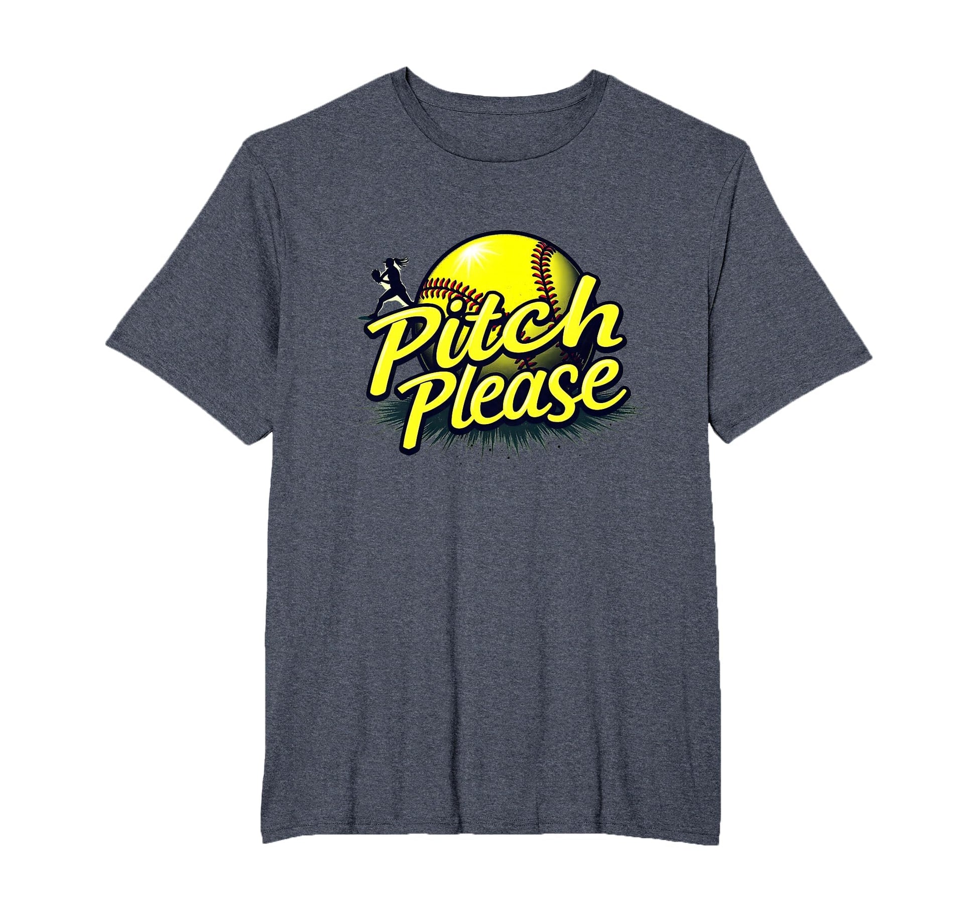 Pitch Please Softball Sassy Athlete T-Shirt - Aesthetic Graphic Men Women - T-Shirt, Sweatshirt, Hoodie
