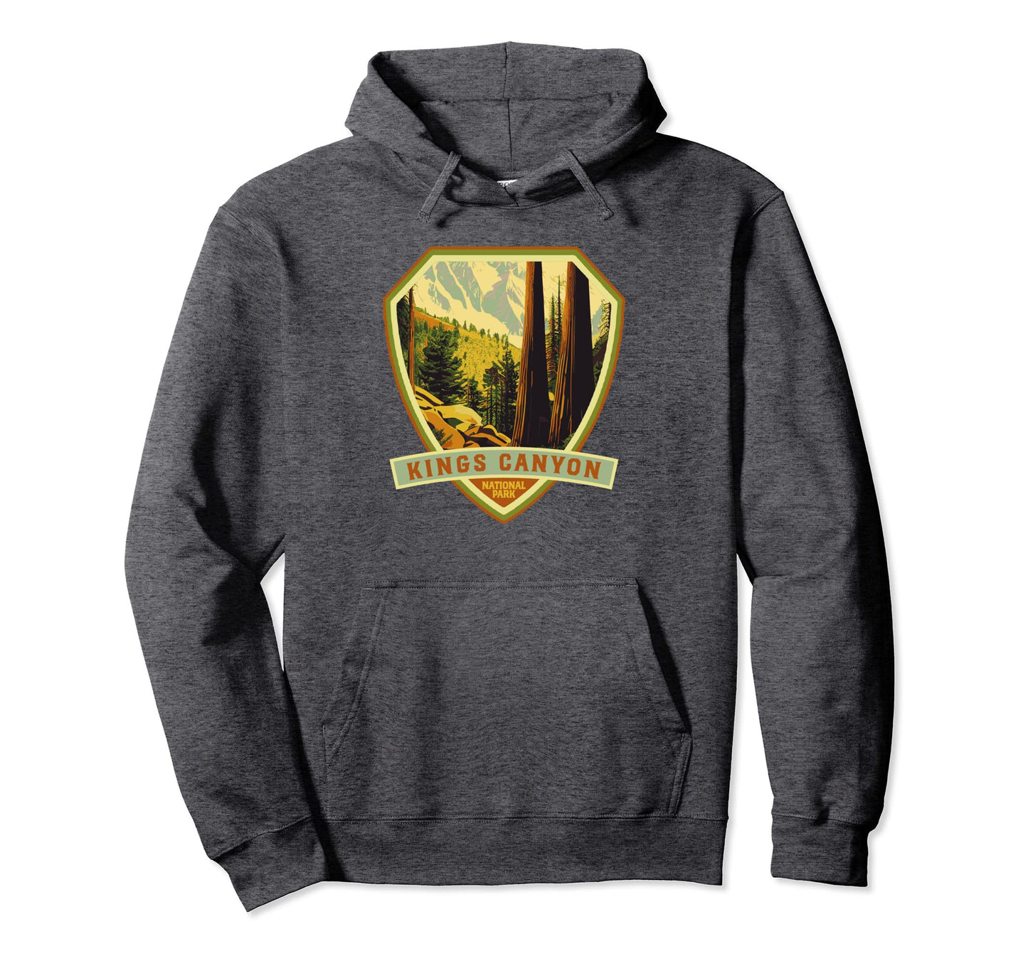 Kings Canyon National Park Wpa Badge Hoodie - Unique Graphic Men Women - T-Shirt, Sweatshirt, Hoodie
