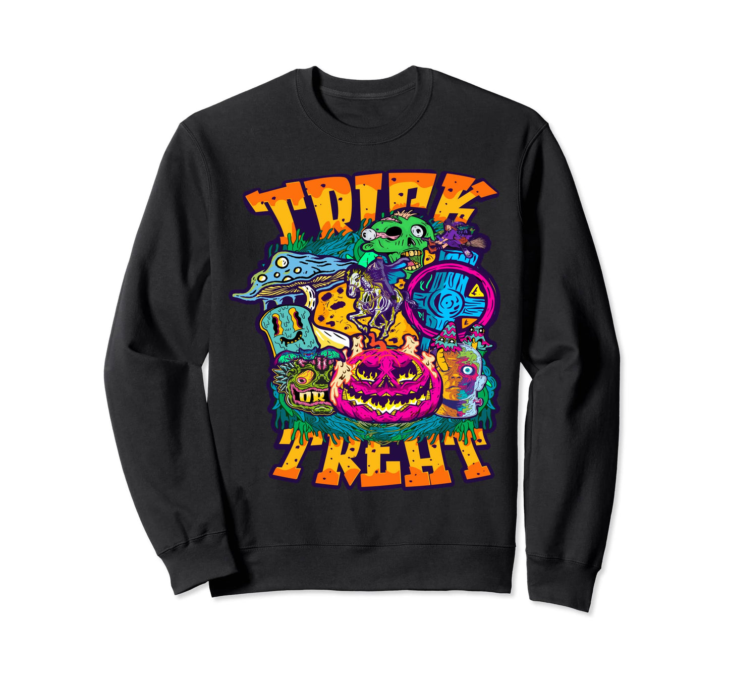 Super Acid Trip Psychedelic 60S Sweatshirt - Aesthetic Graphic for Adults - T-Shirt, Sweatshirt, Hoodie