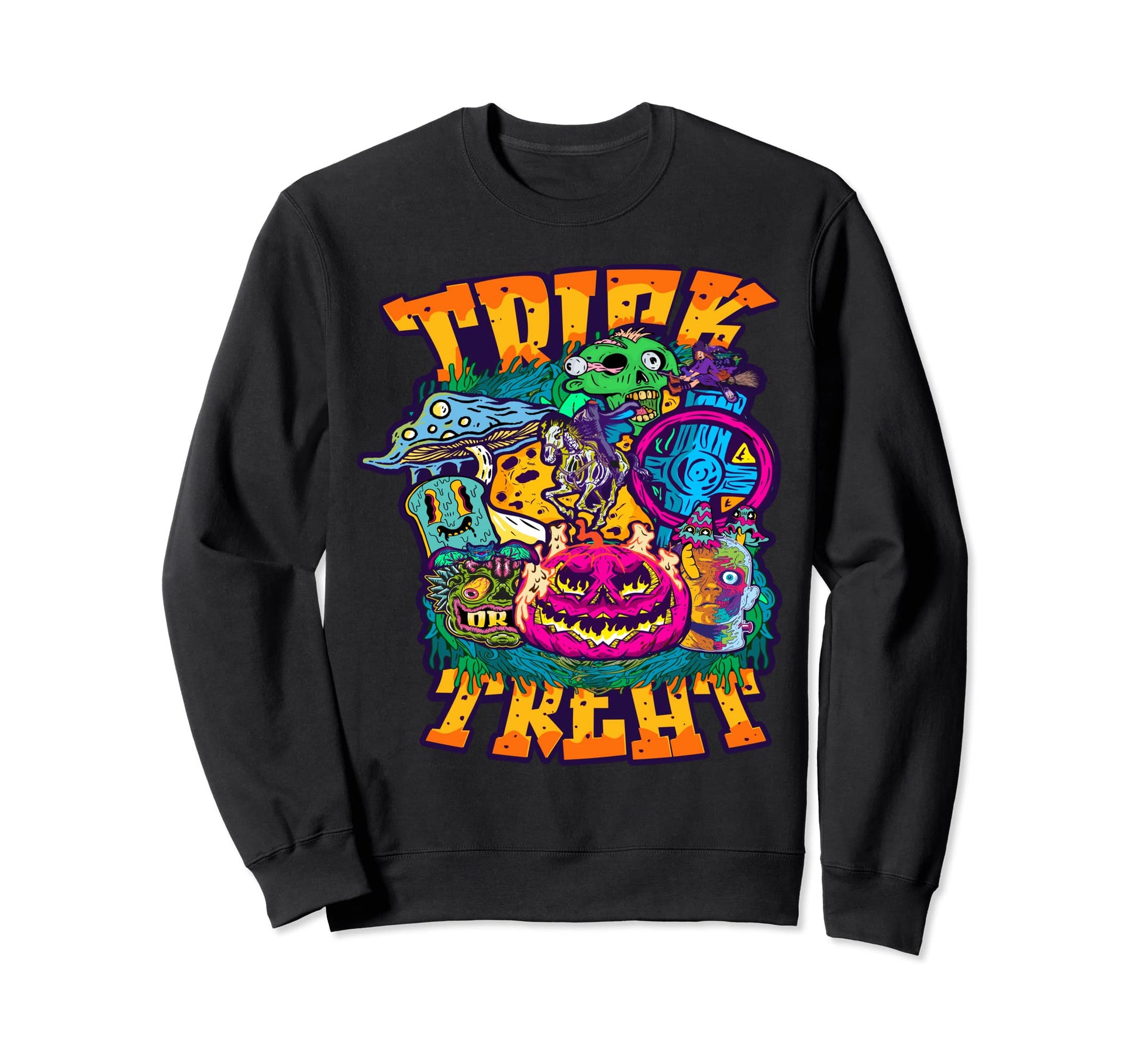Super Acid Trip Psychedelic 60S Sweatshirt - Aesthetic Graphic for Adults - T-Shirt, Sweatshirt, Hoodie