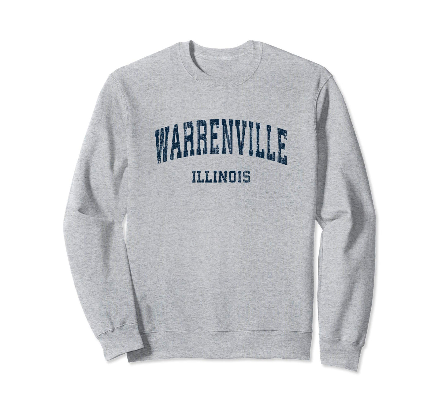 Warrenville Illinois Il Varsity Sweatshirt - Custom Art Print Unisex - T-Shirt, Sweatshirt, Hoodie