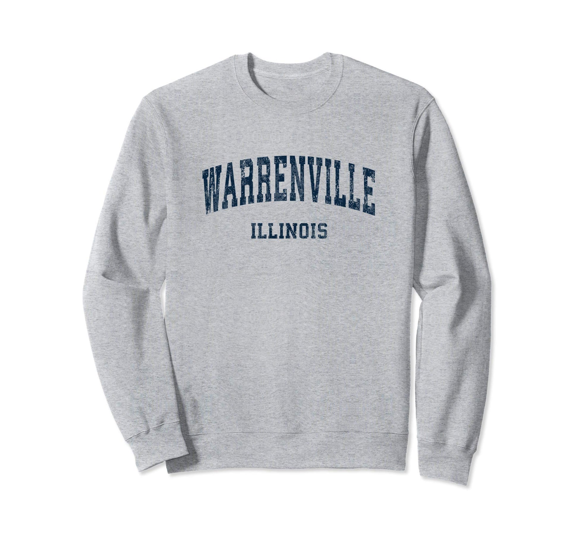 Warrenville Illinois Il Varsity Sweatshirt - Custom Art Print Unisex - T-Shirt, Sweatshirt, Hoodie