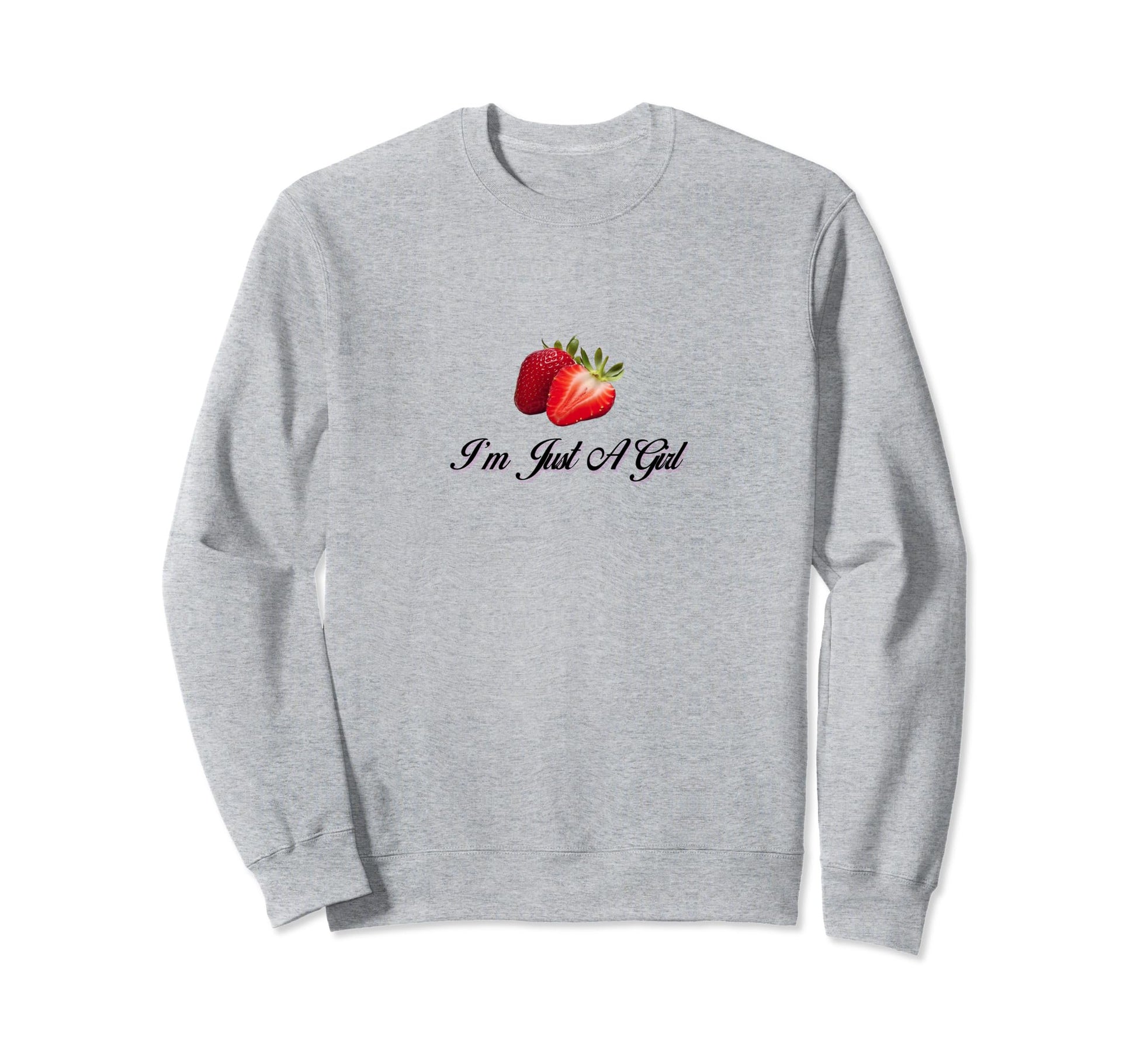 Im Just Coquette Strawberry Sweatshirt - Minimalist Print Men Women - T-Shirt, Sweatshirt, Hoodie