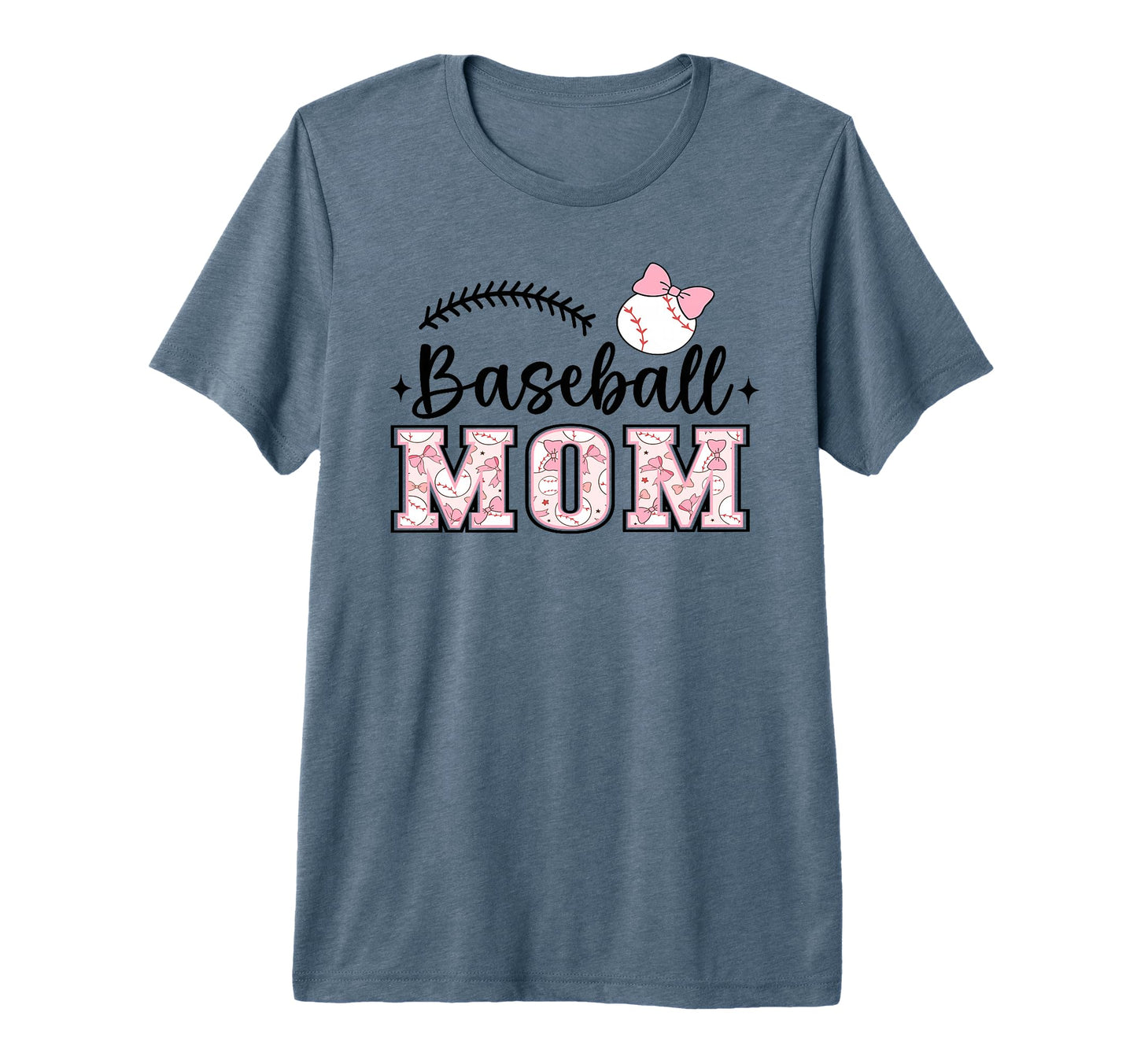 Baseball Mom Sport Coquette Aesthetic T-Shirt - Unique Graphic Unisex - T-Shirt, Sweatshirt, Hoodie
