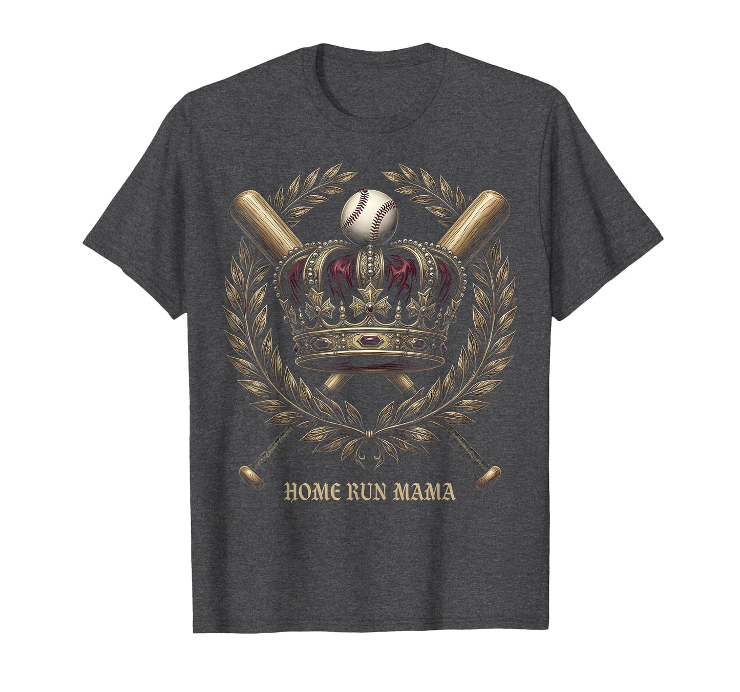 Home Run Mama Baseball Mom T-Shirt - Custom Art Print for Adults - T-Shirt, Sweatshirt, Hoodie