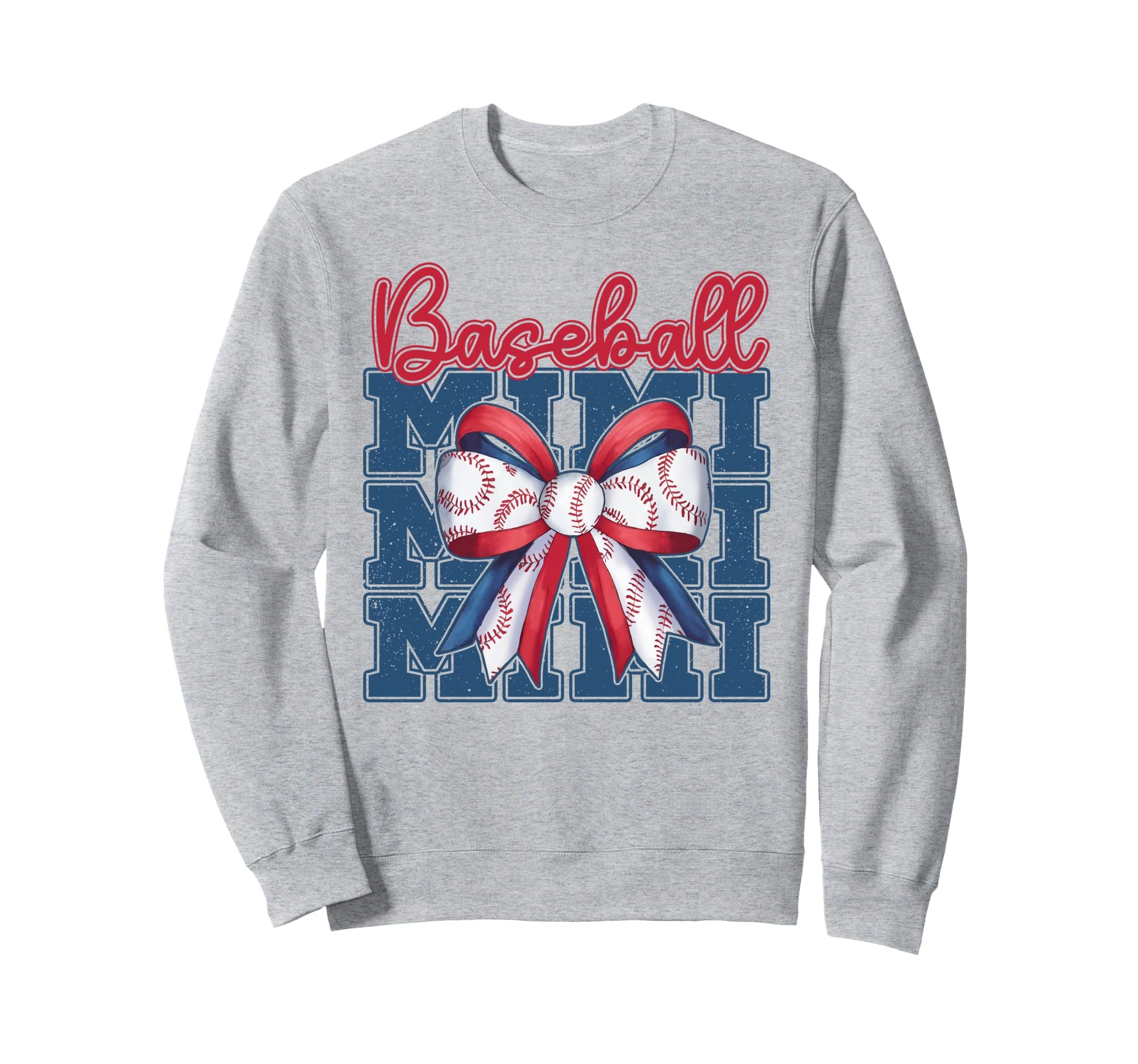Baseball Mimi Coquette Bow Sport Mom Sweatshirt - Trendy Graphic Men Women - T-Shirt, Sweatshirt, Hoodie
