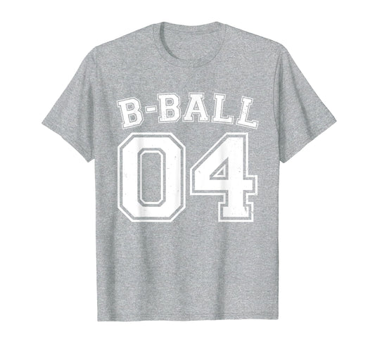 B Ball Basketball Player Number 04 T-Shirt - Fun Novelty Design Unisex - T-Shirt, Sweatshirt, Hoodie
