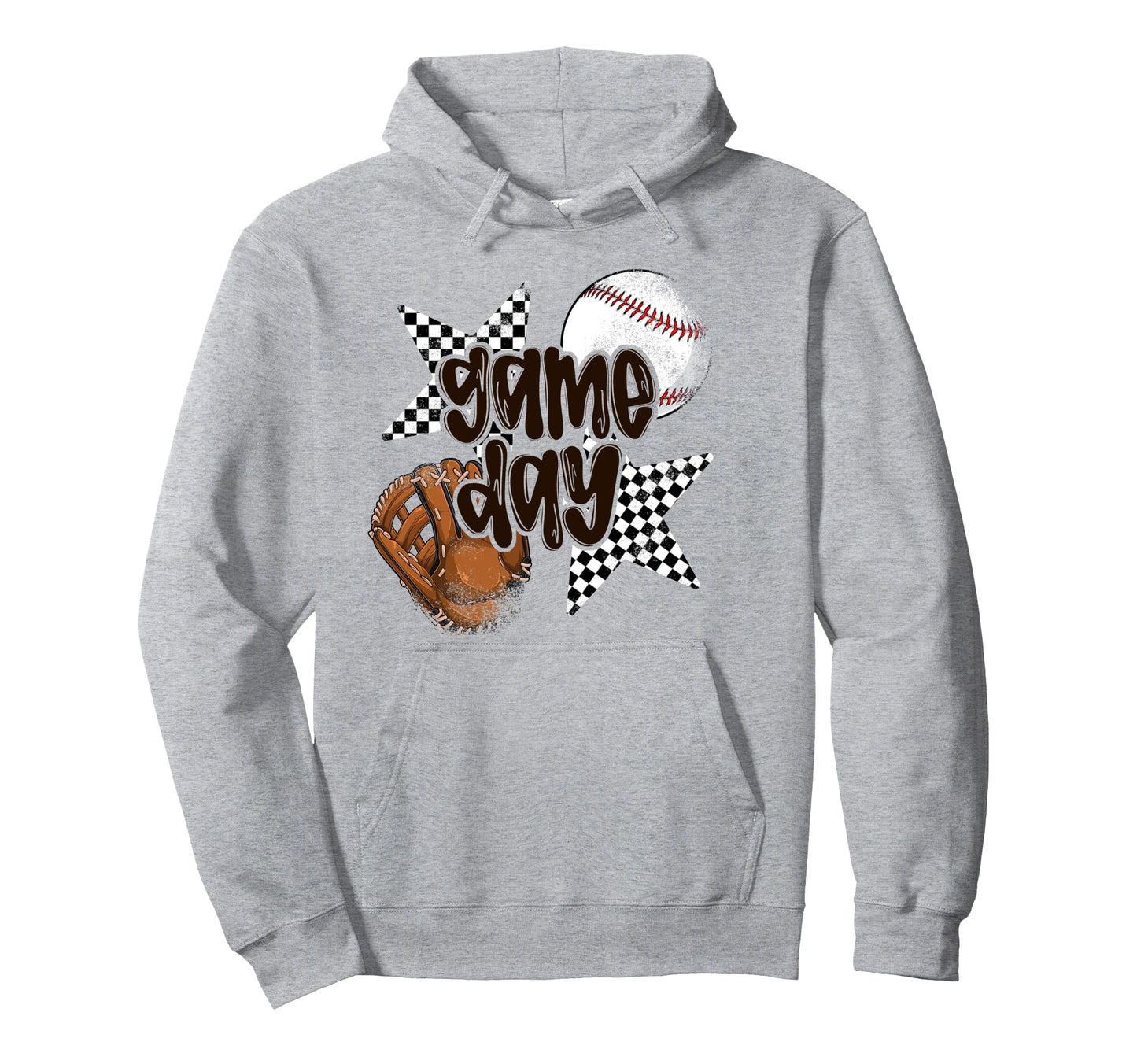 Game Day Baseball Bow Coquette Sports Hoodie - Custom Art Print for Adults - T-Shirt, Sweatshirt, Hoodie