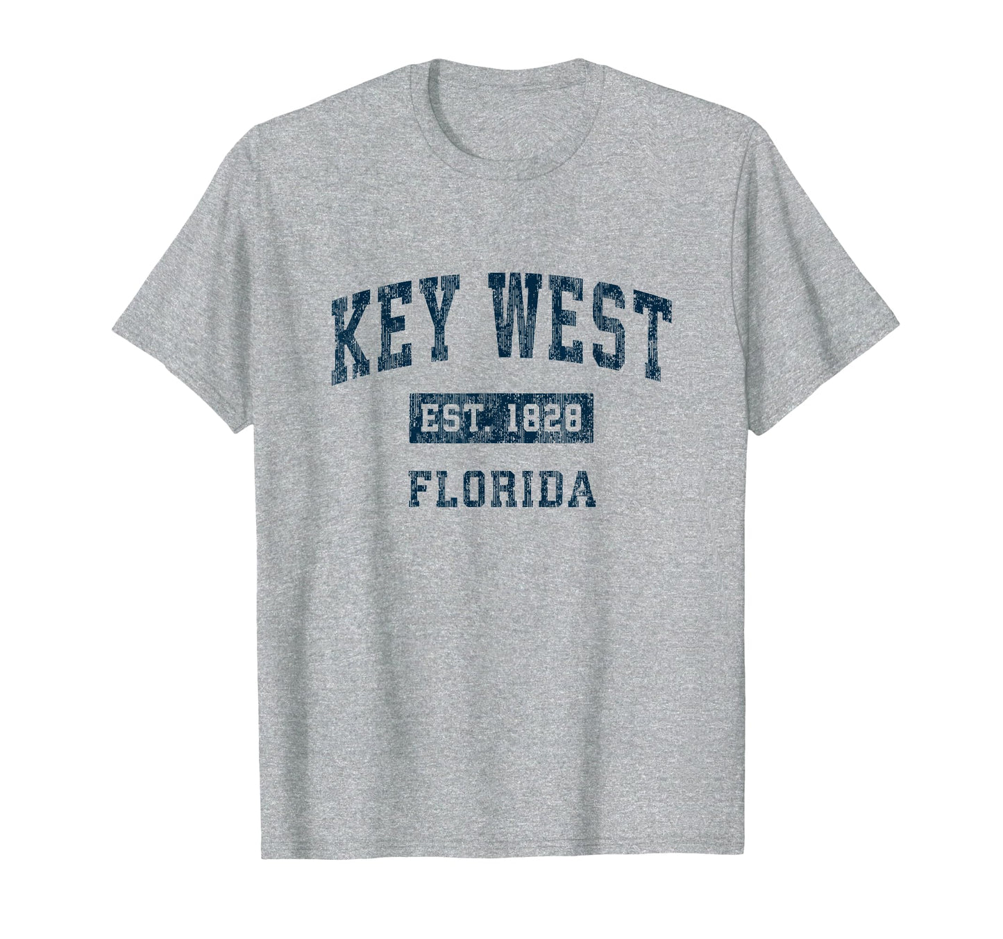 Key West Florida Fl Sports Navy T-Shirt - Aesthetic Graphic Unisex - T-Shirt, Sweatshirt, Hoodie