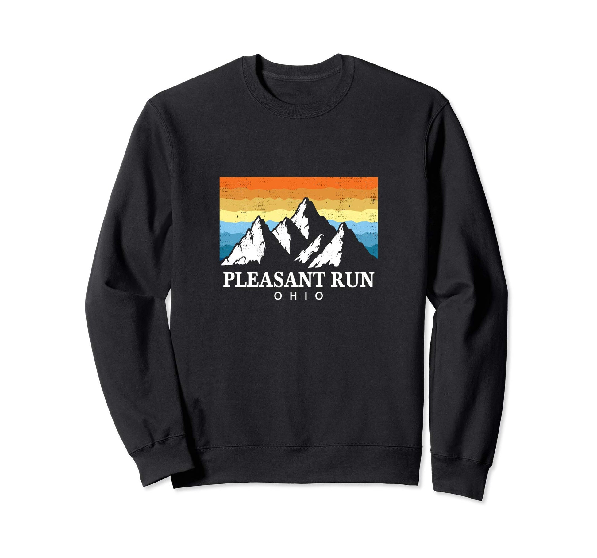 Pleasant Run Ohio Mountain Hiking Sweatshirt - Graphic Print Unisex - T-Shirt, Sweatshirt, Hoodie